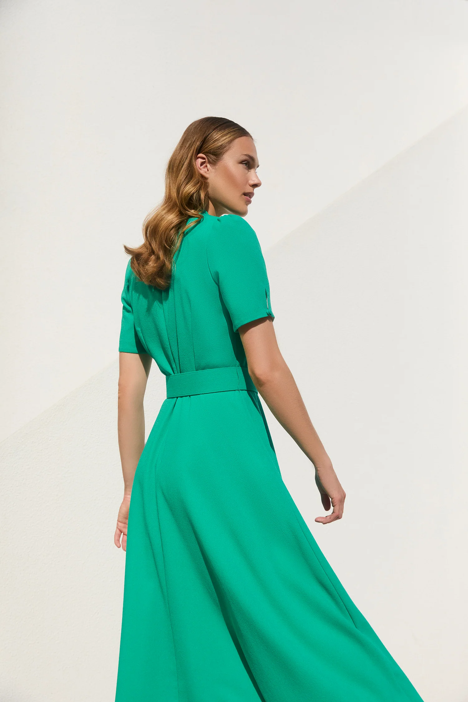 Ahana Emerald Short Sleeve Dress - Image 4