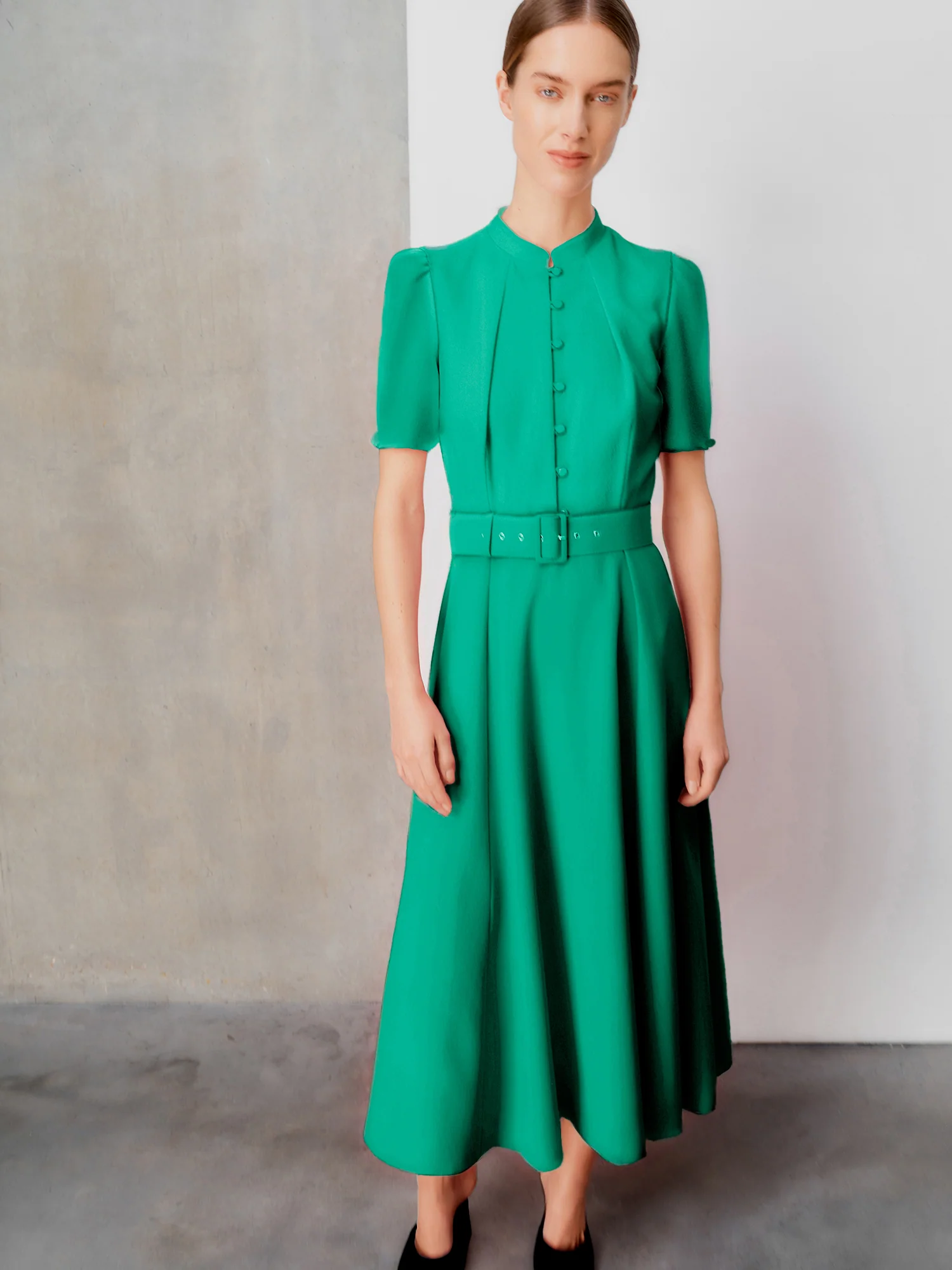 Ahana Emerald Short Sleeve Dress - Image 6