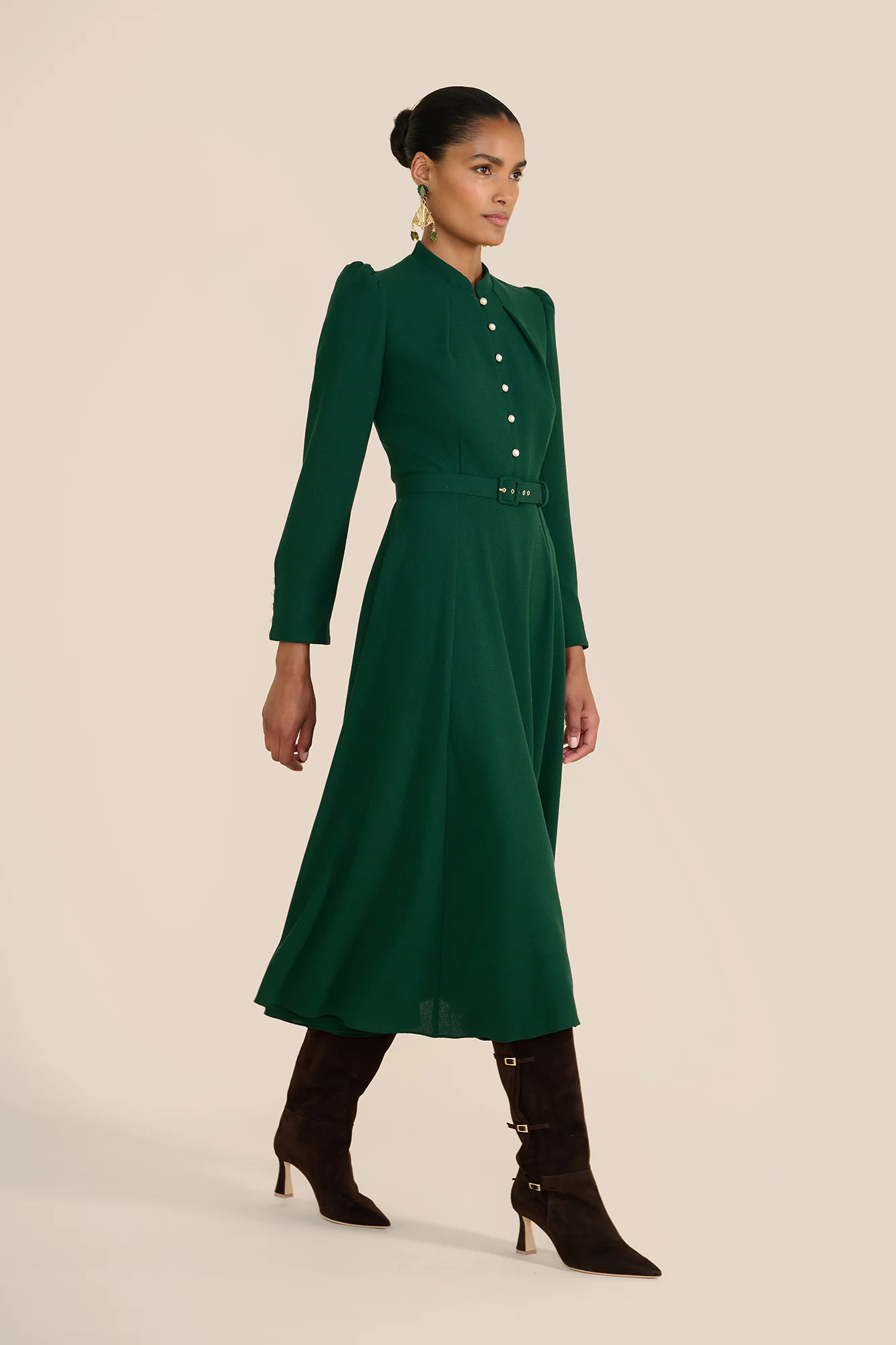 Ahana Evergreen Long Sleeve Dress - Image 2