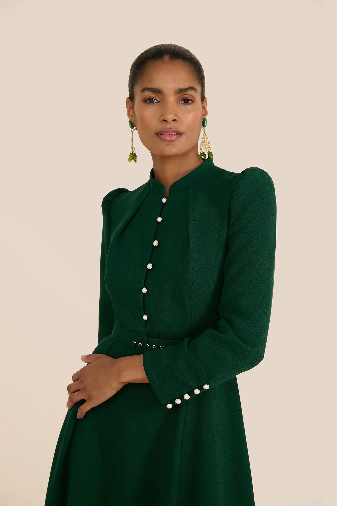 Ahana Evergreen Long Sleeve Dress - Image 4
