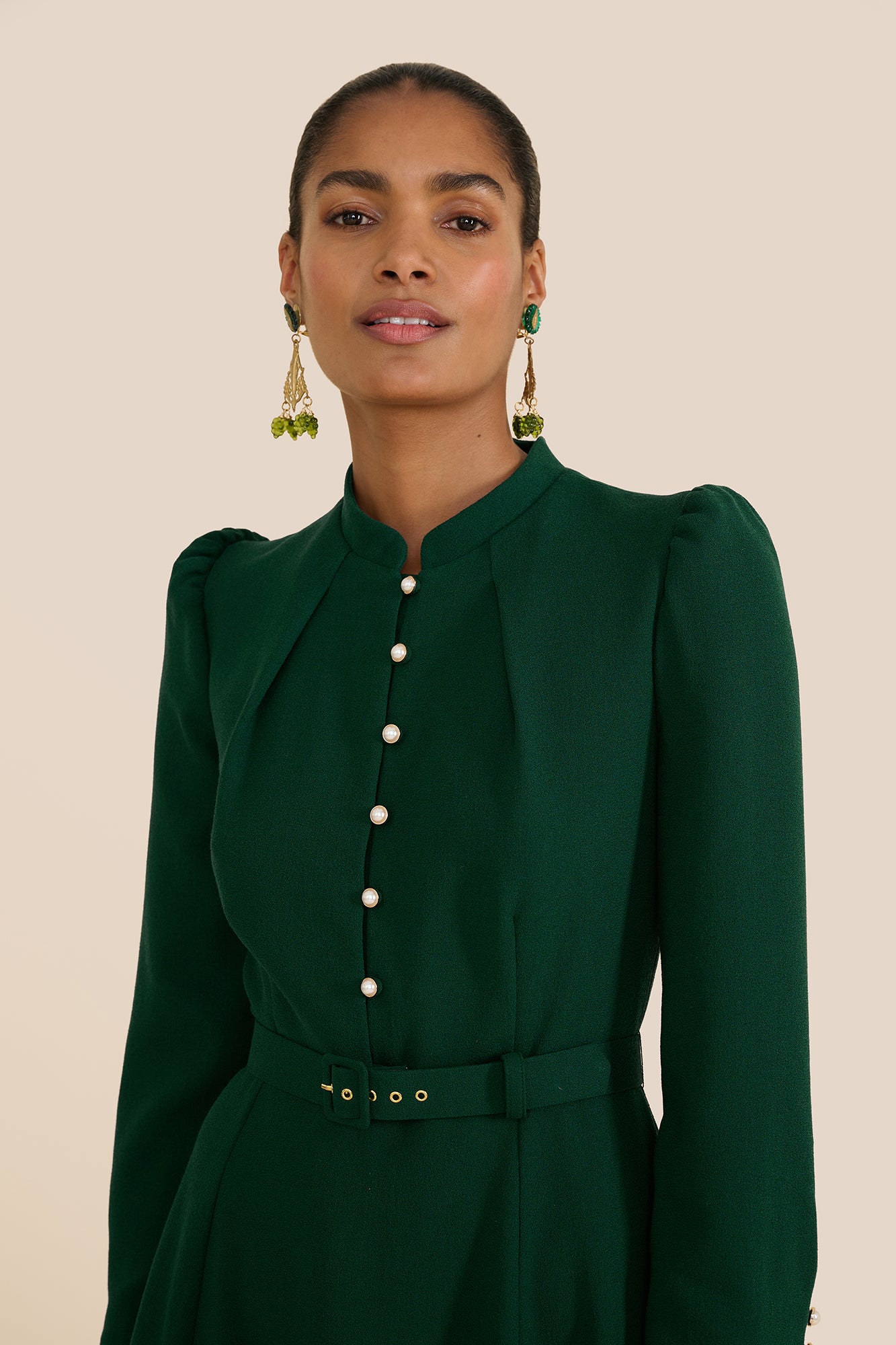 Ahana Evergreen Long Sleeve Dress - Image 5