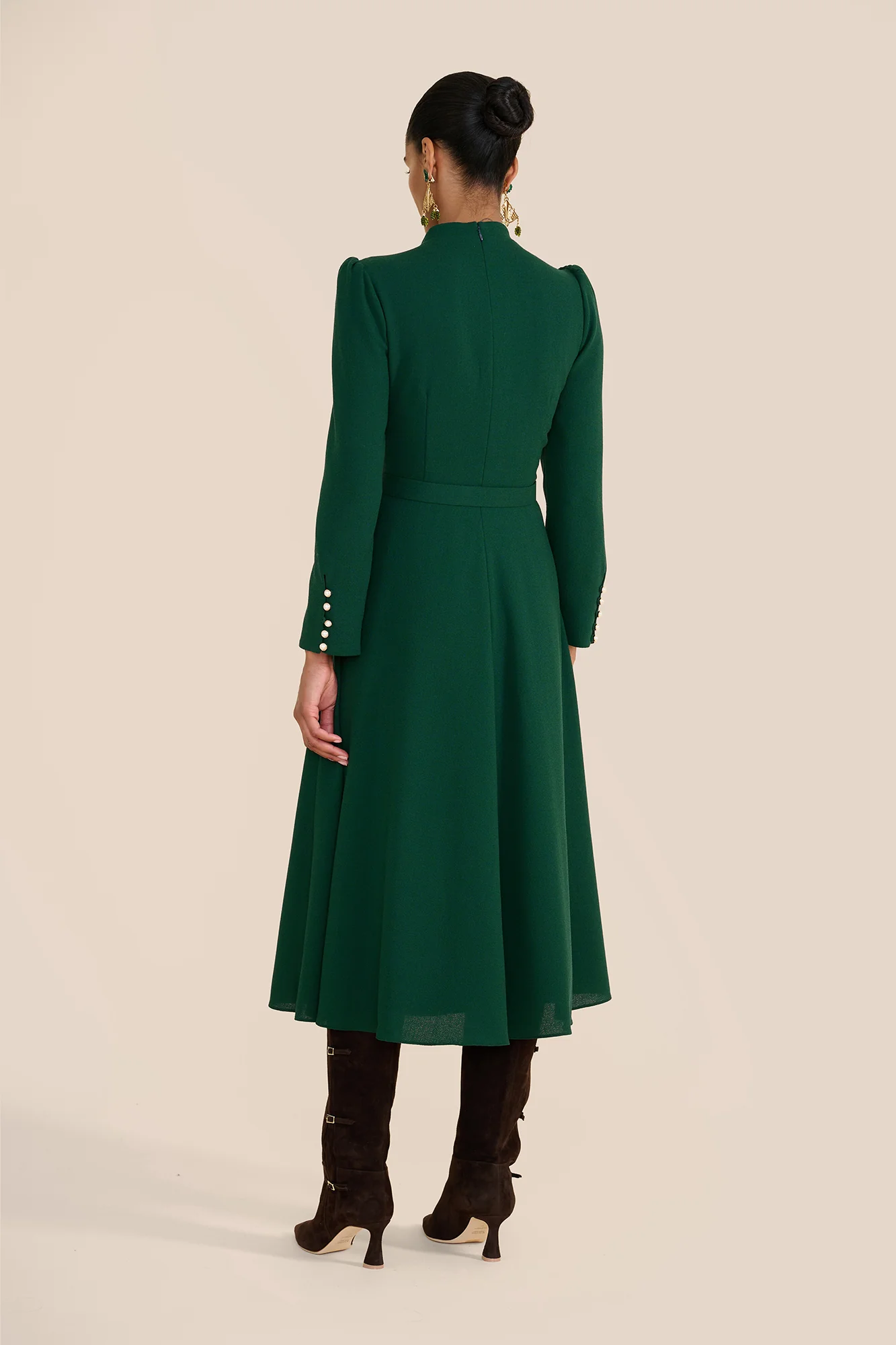 Ahana Evergreen Long Sleeve Dress - Image 6