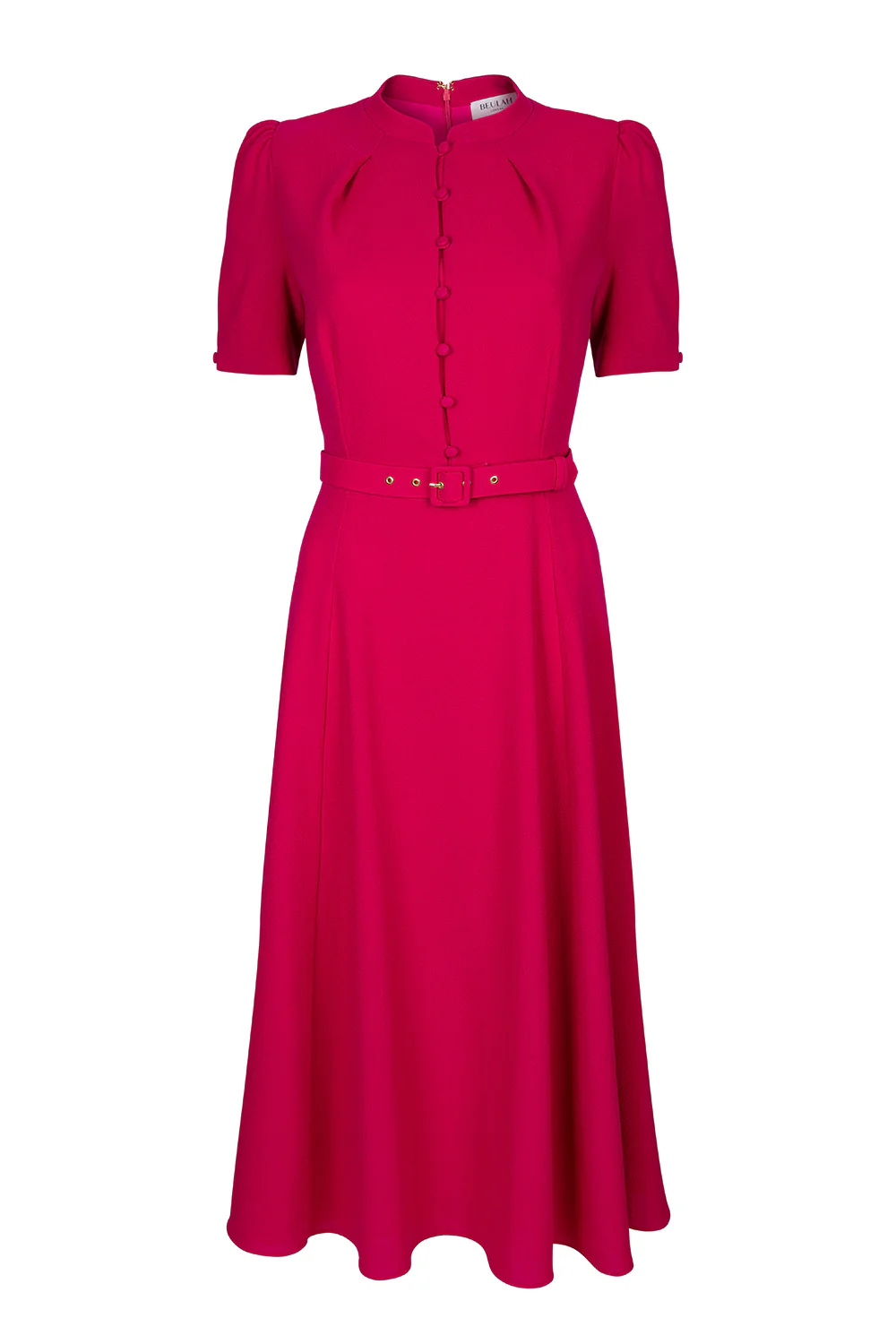 Ahana Fuchsia Short Sleeve Dress - Image 13