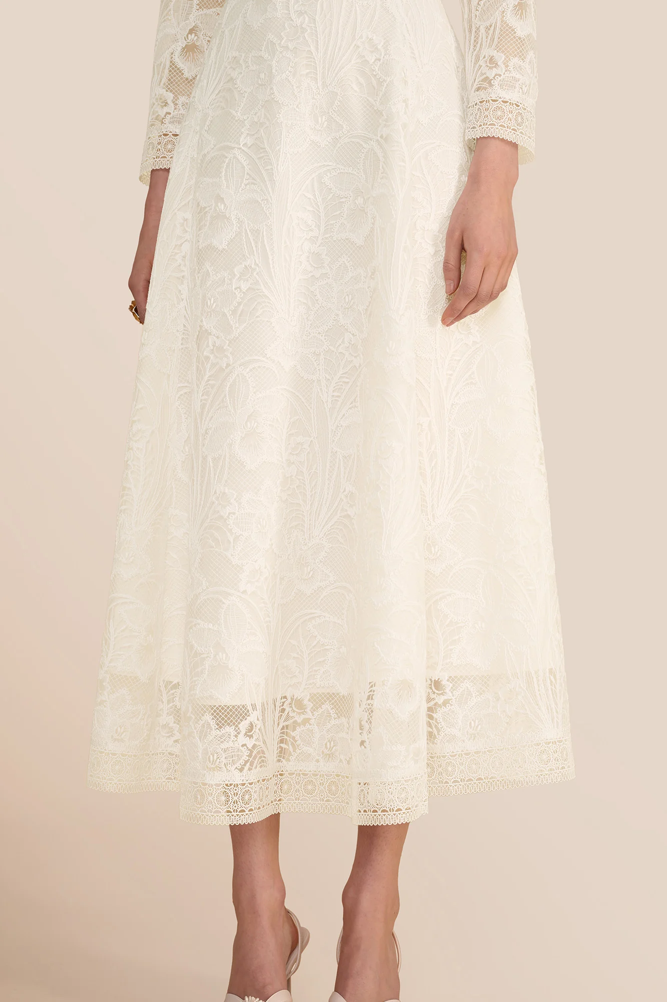 Ahana Cream Lace Dress - Image 7