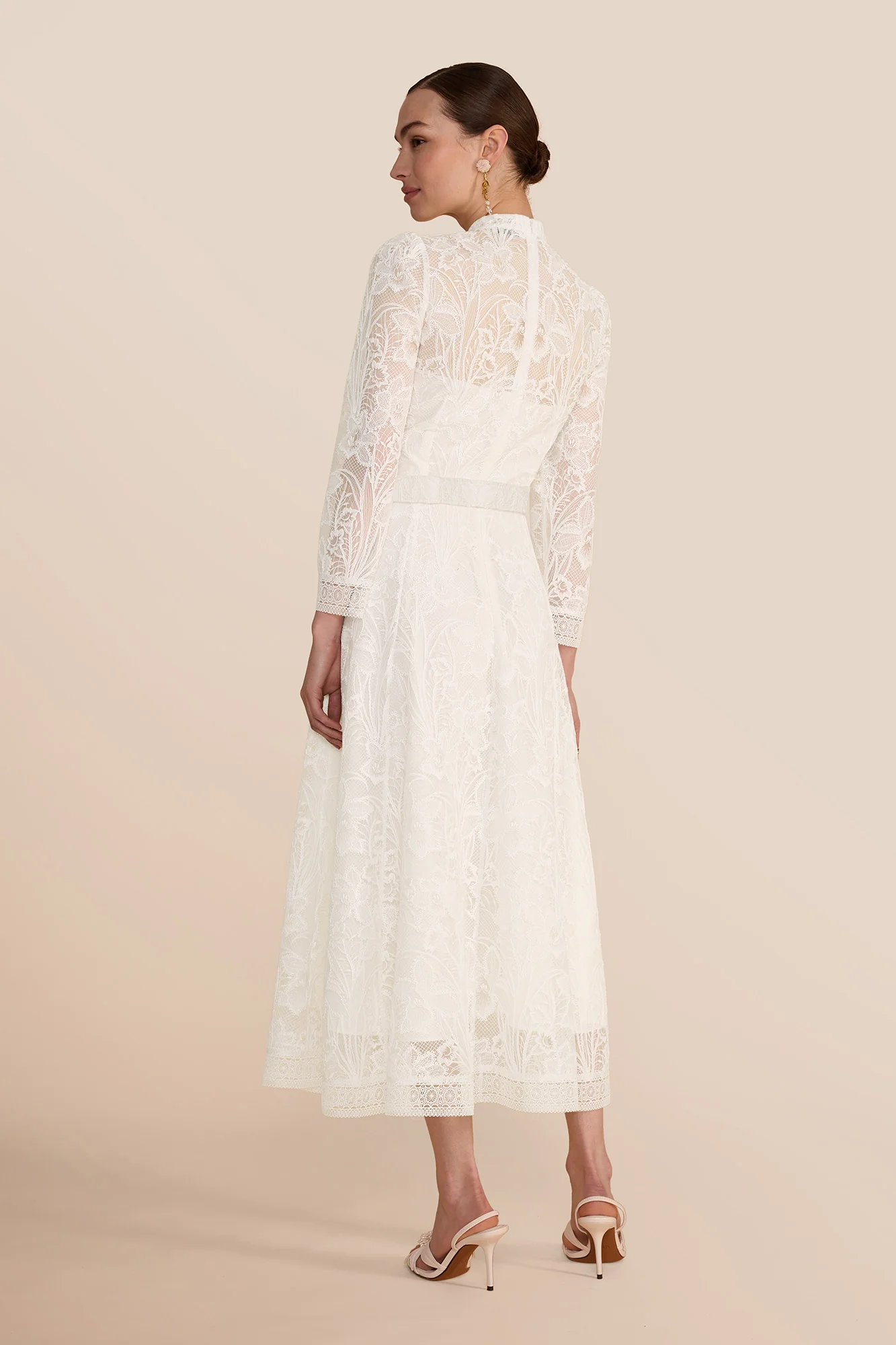 Ahana Cream Lace Dress - Image 9