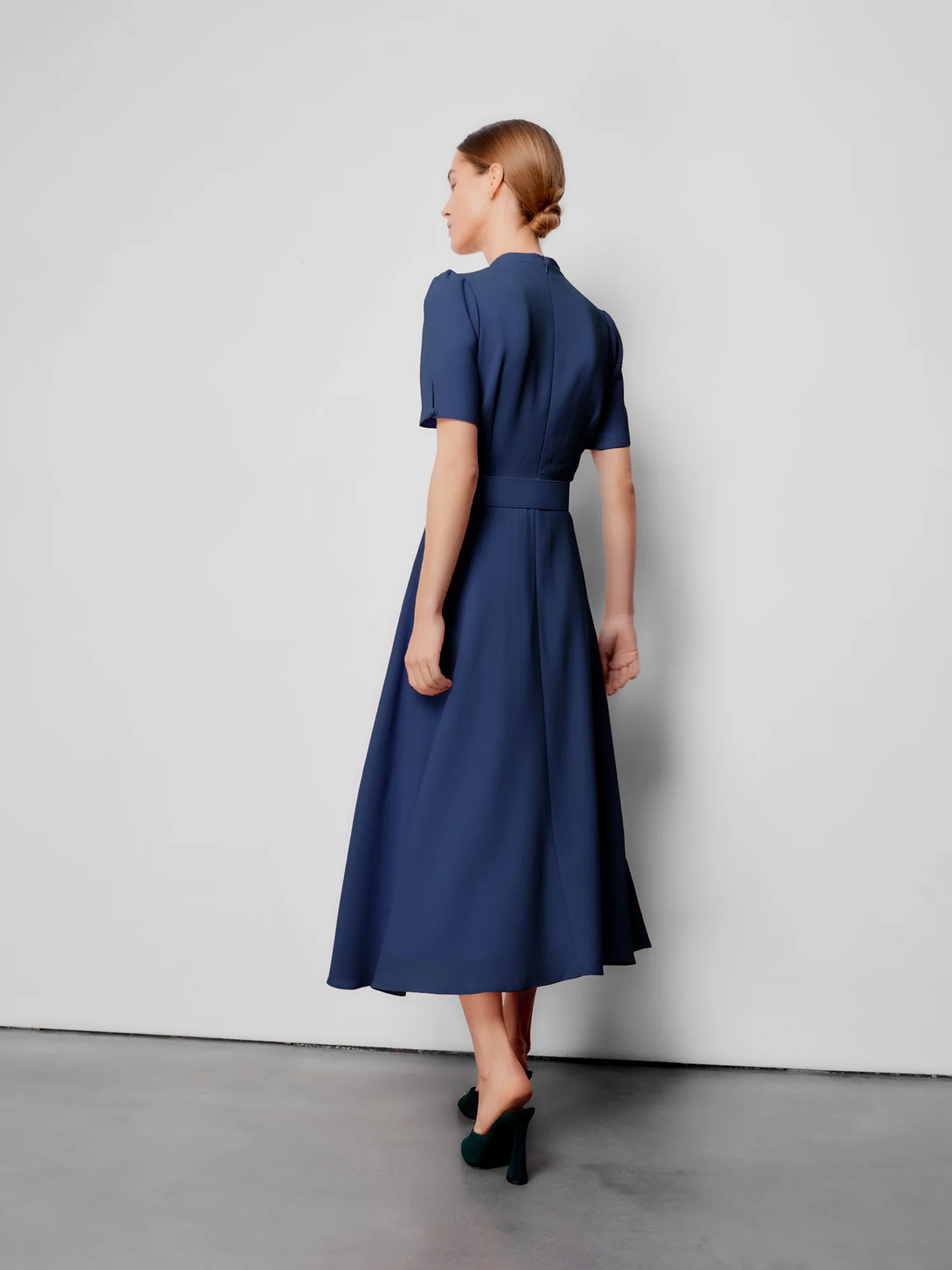Ahana Navy Short Sleeve Dress - Image 10