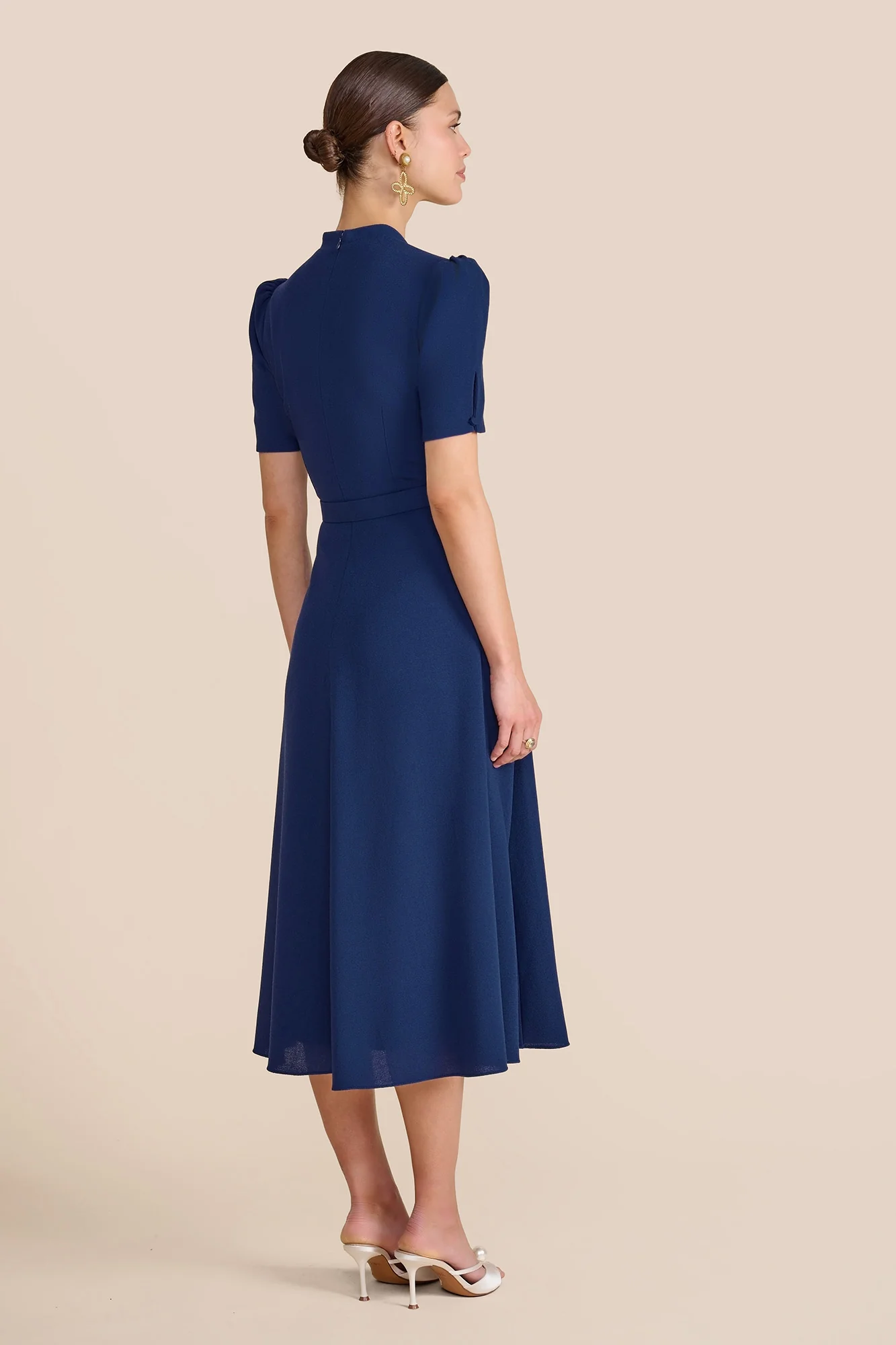 Ahana Navy Short Sleeve Dress - Image 6