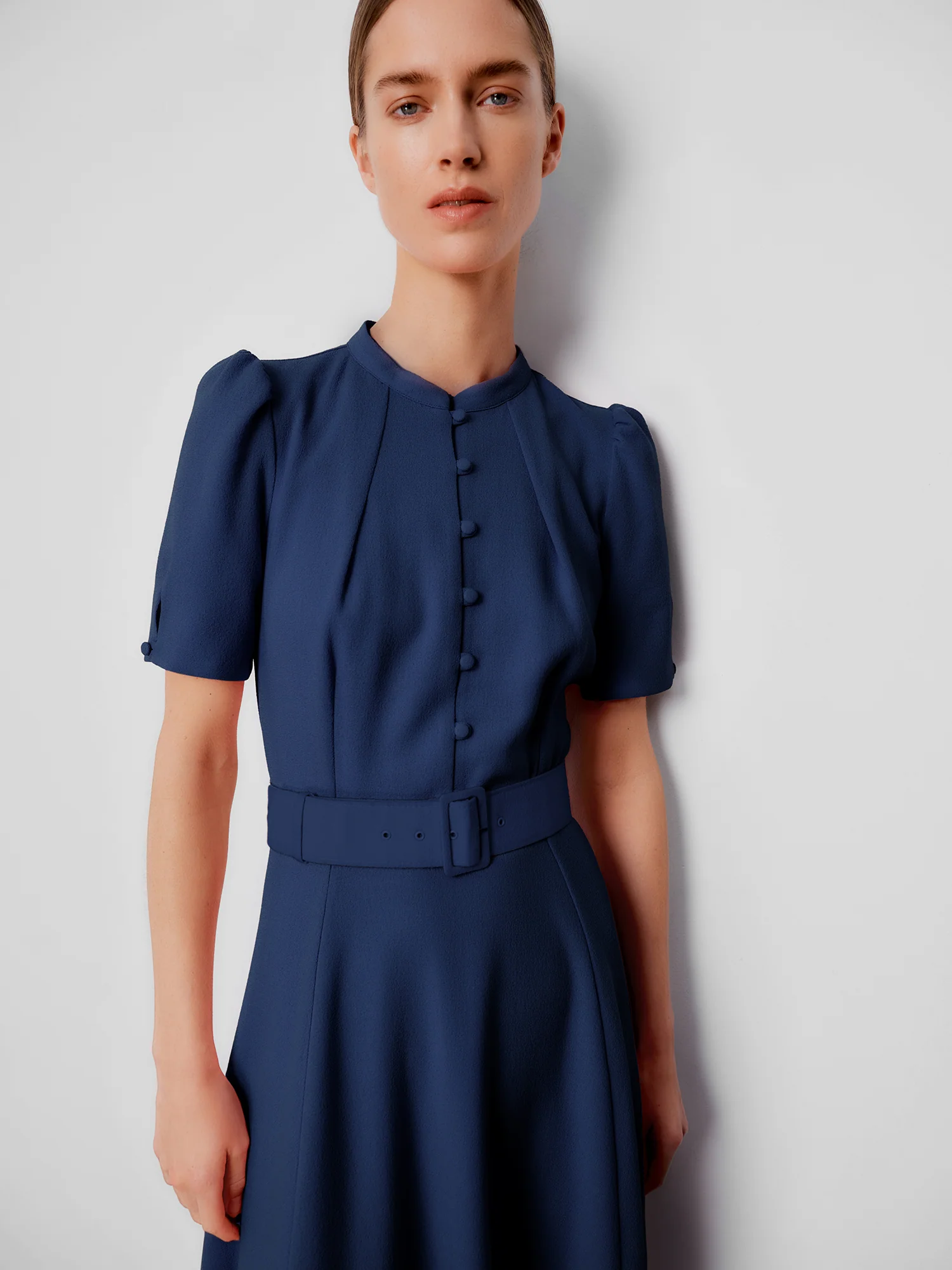 Ahana Navy Short Sleeve Dress - Image 7