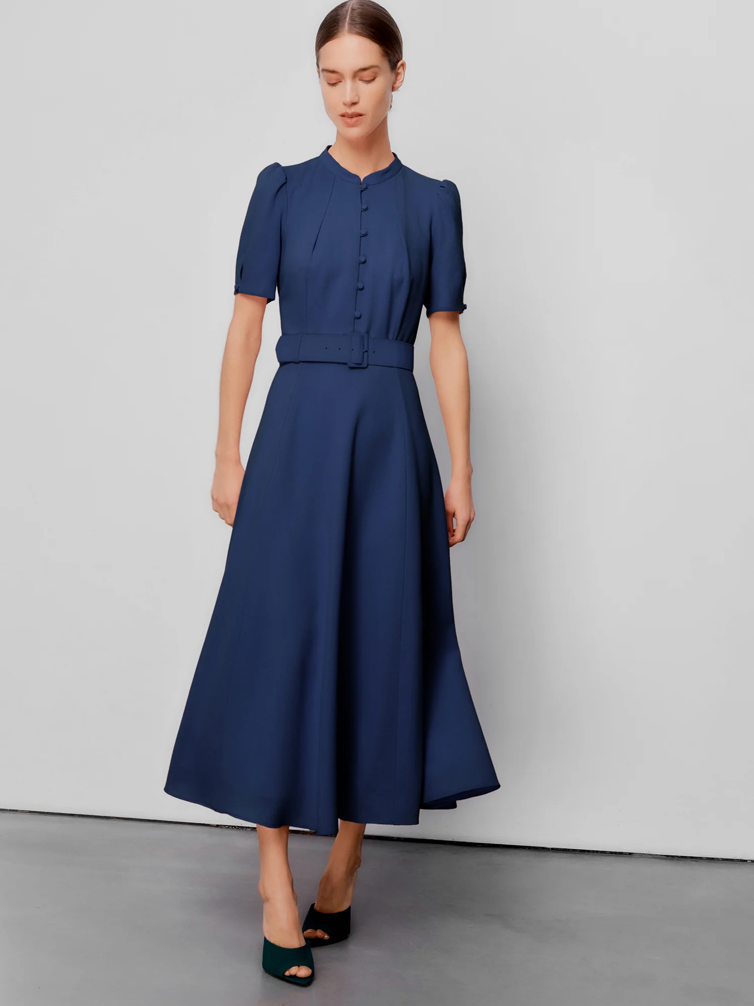 Ahana Navy Short Sleeve Dress - Image 8
