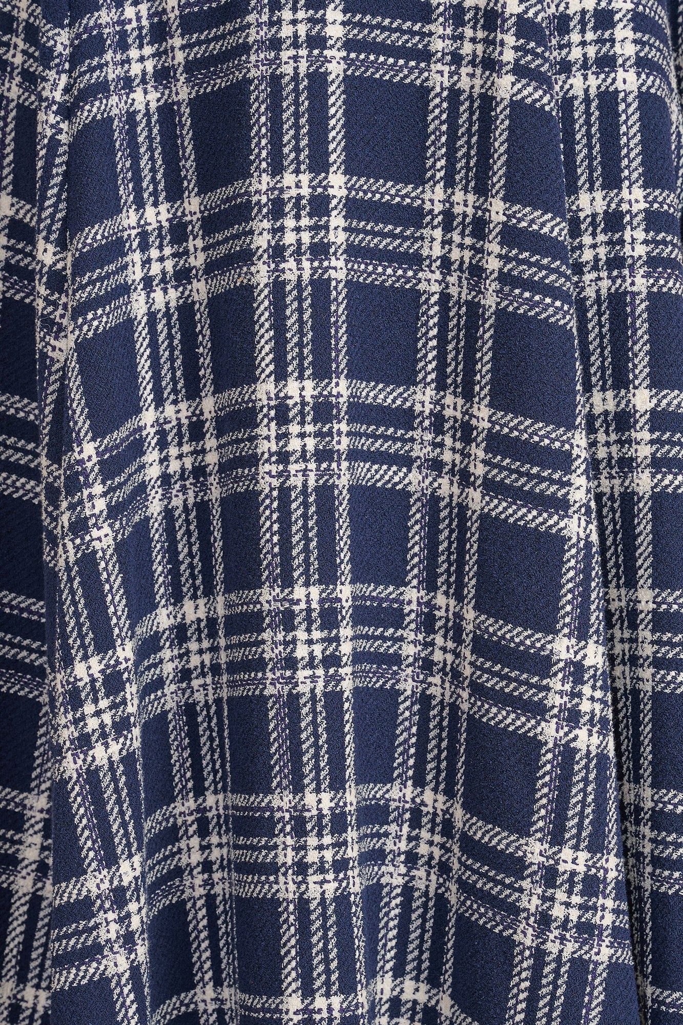Ahana Navy & White Check Dress - Image 6