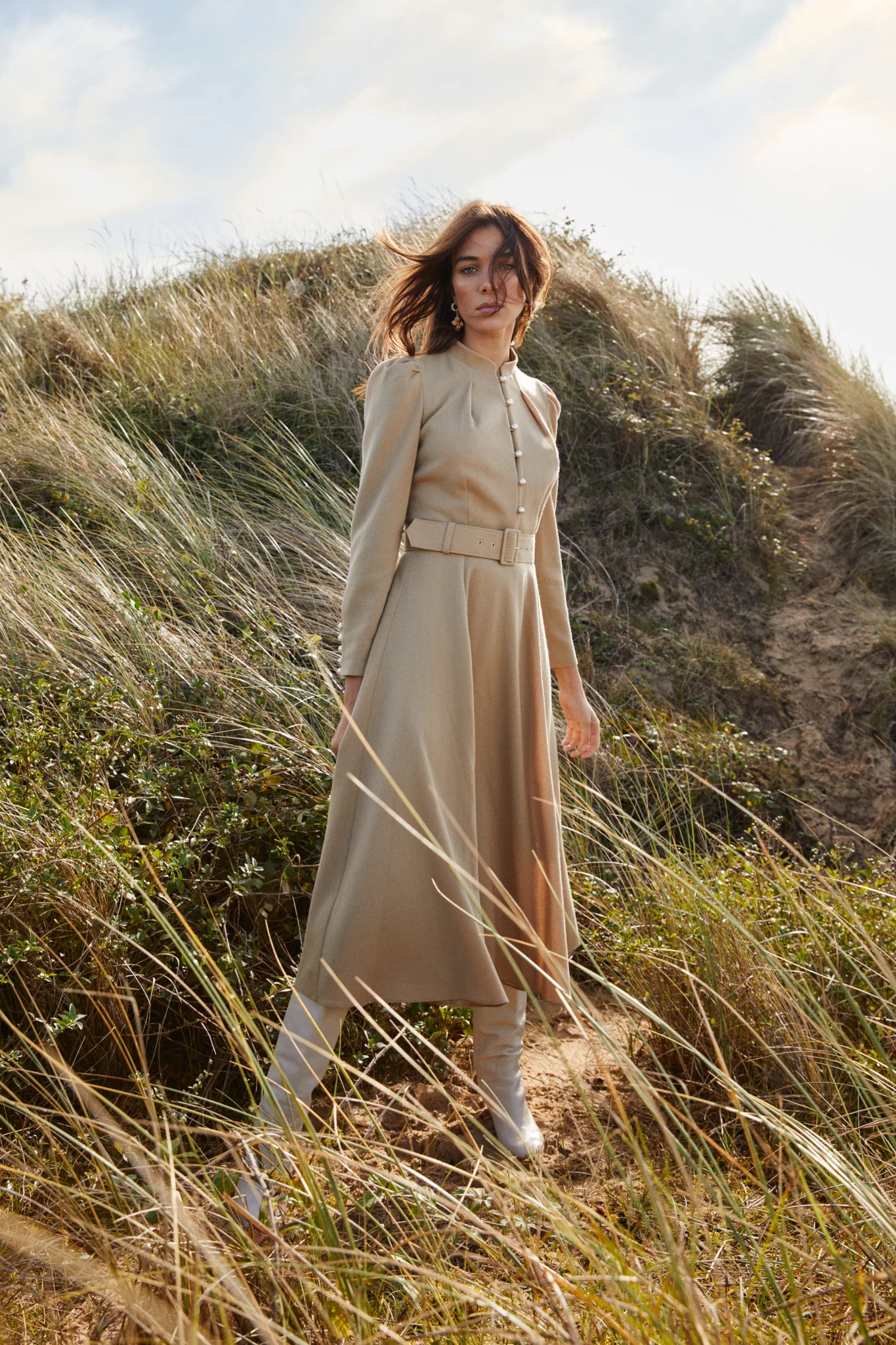 Ahana Tan Dress - Image 4
