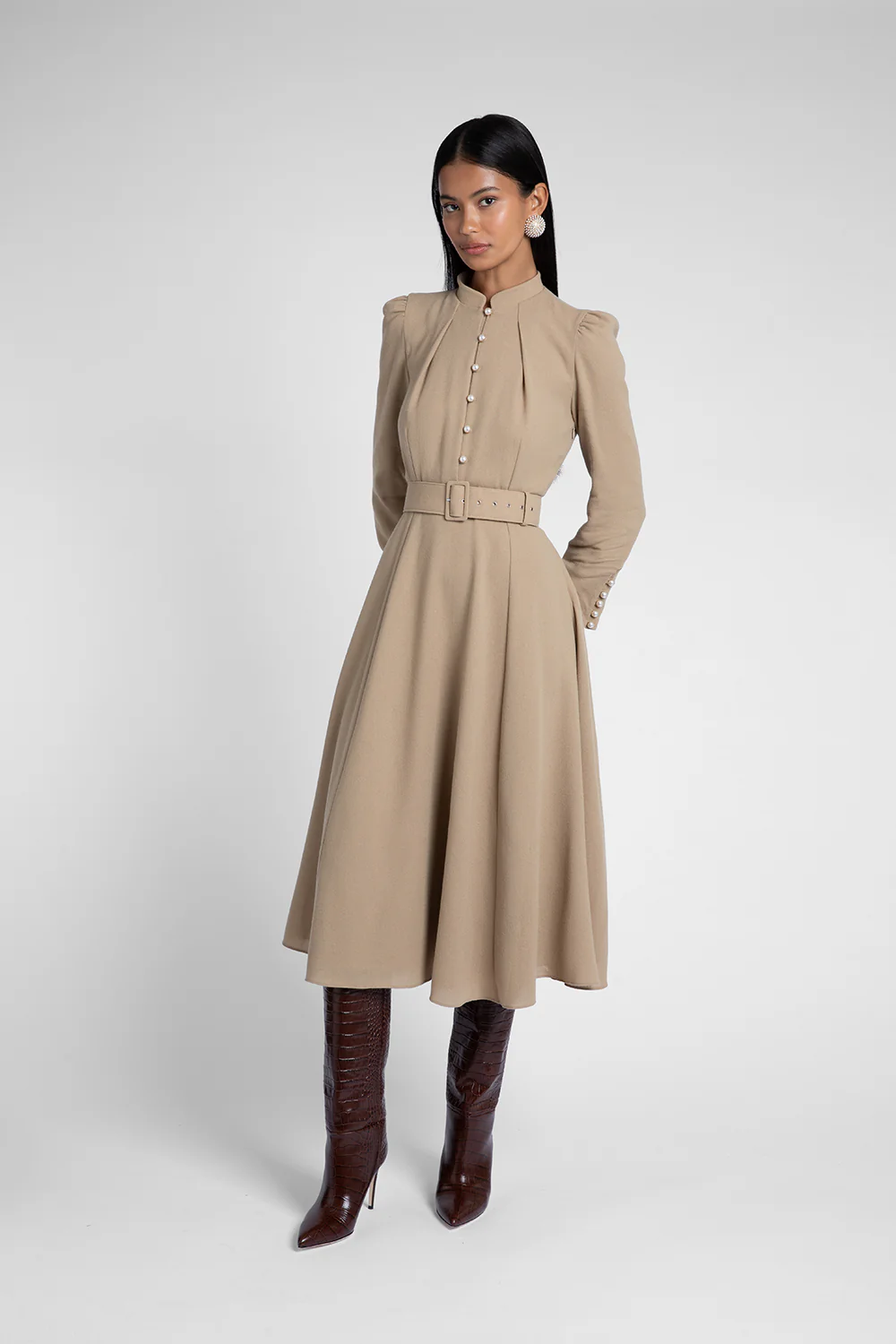 Ahana Tan Dress - Image 7