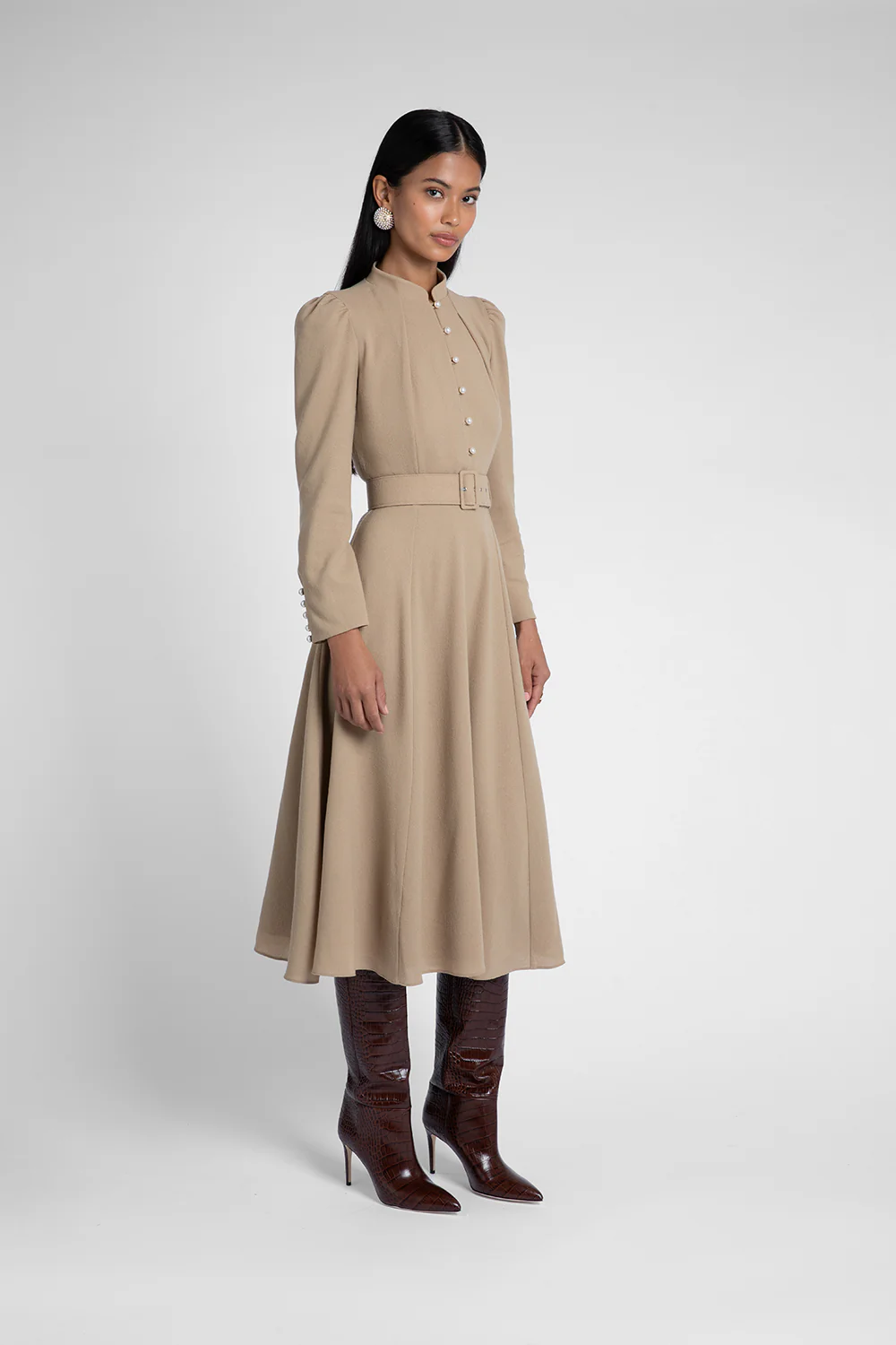 Ahana Tan Dress - Image 8