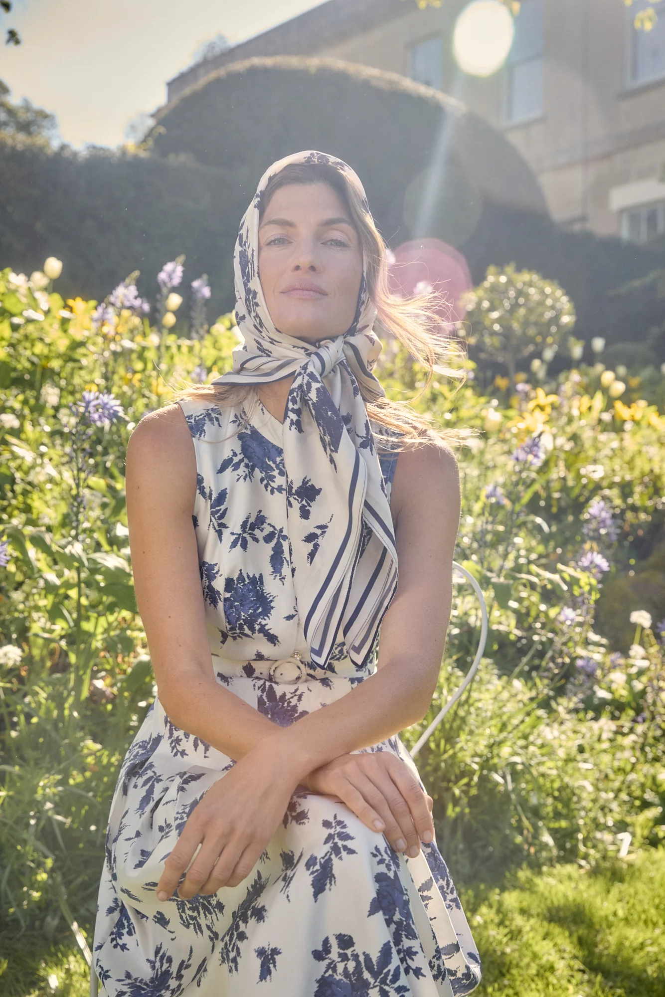 Annabel Hatched Rose Dress - Image 3