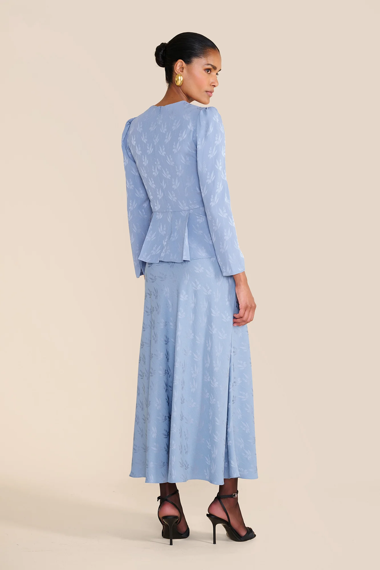 Arabella Floral Jacquard Skirt - Image 3