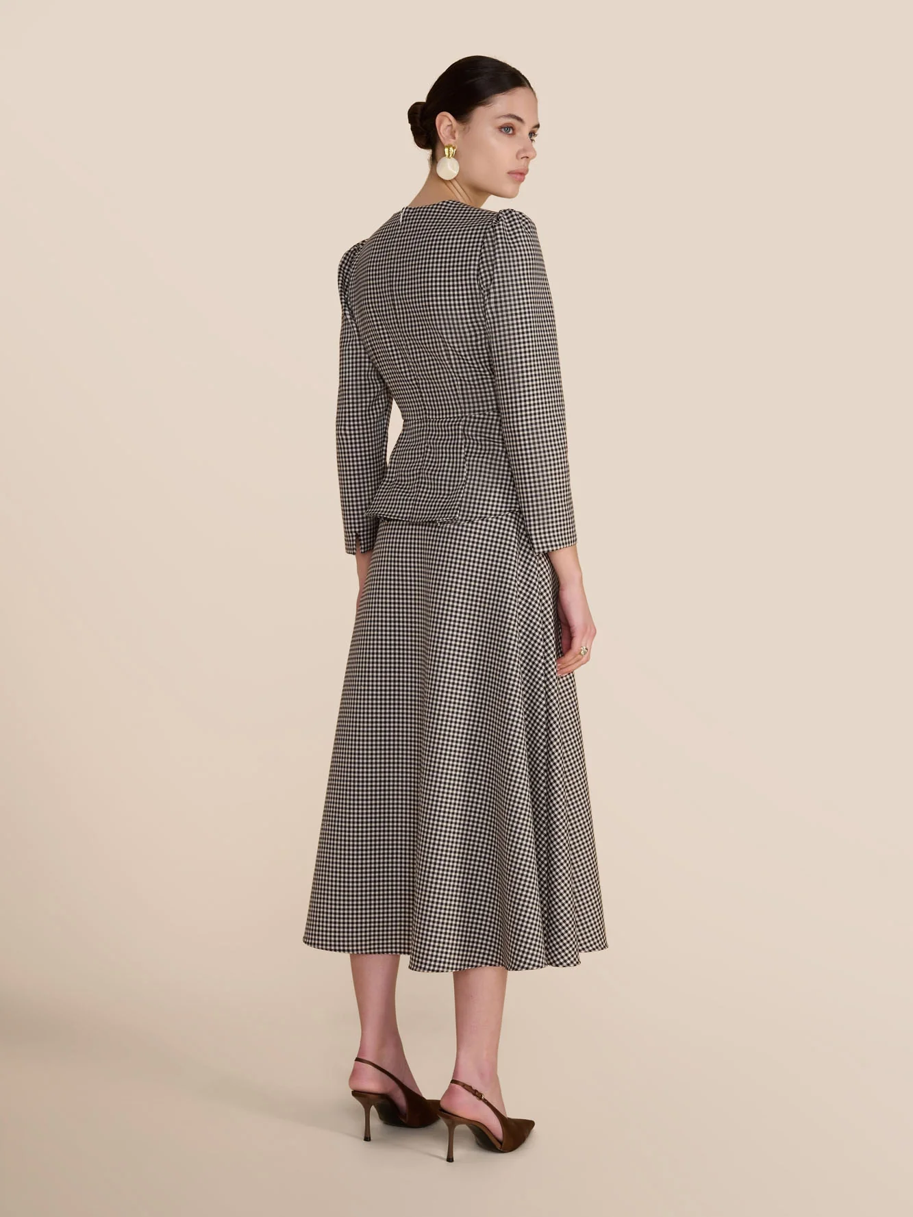 Arabella Micro Check Skirt - Image 3