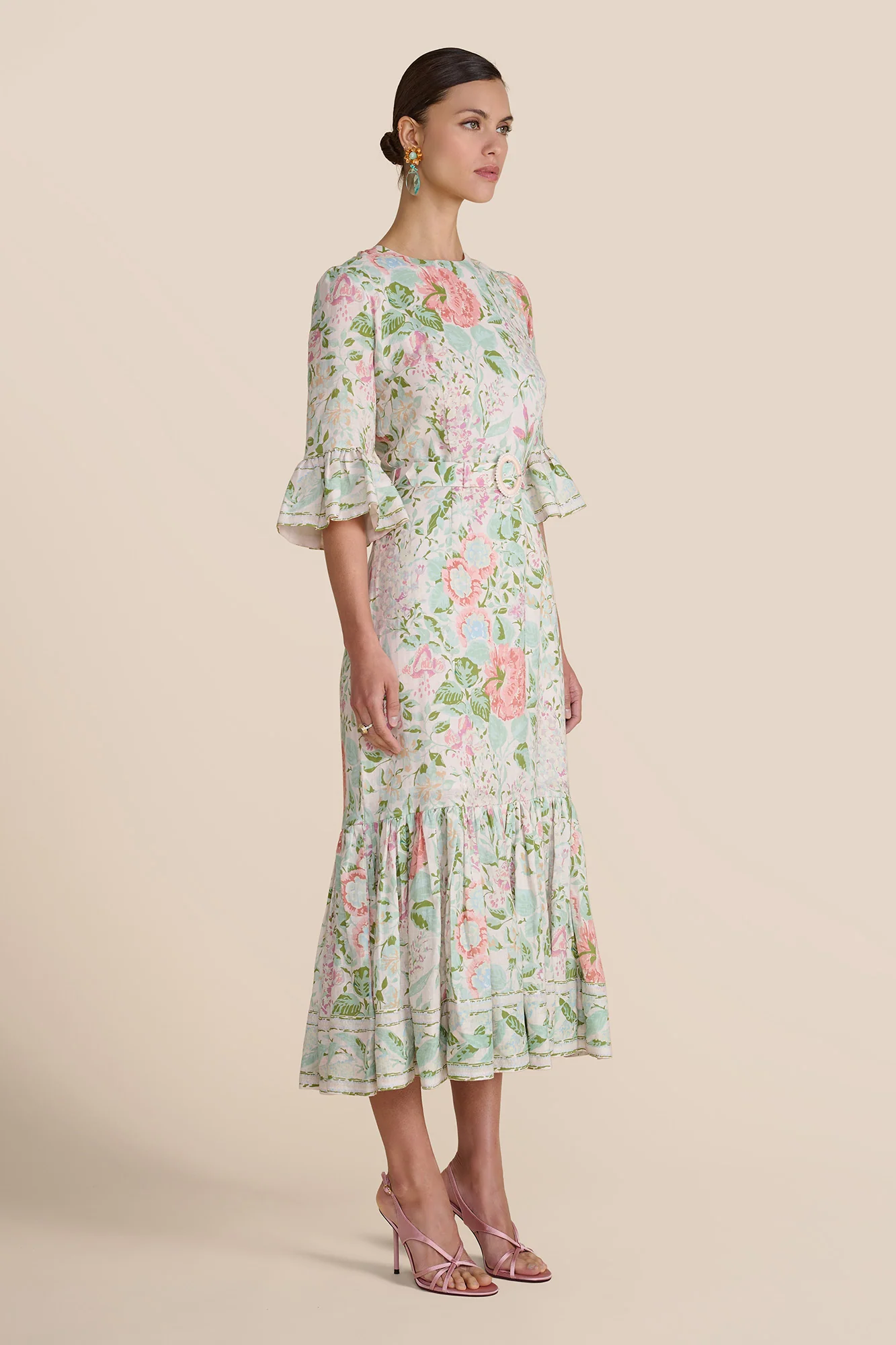 Aster Blush Romantic Floral Dress - Image 7