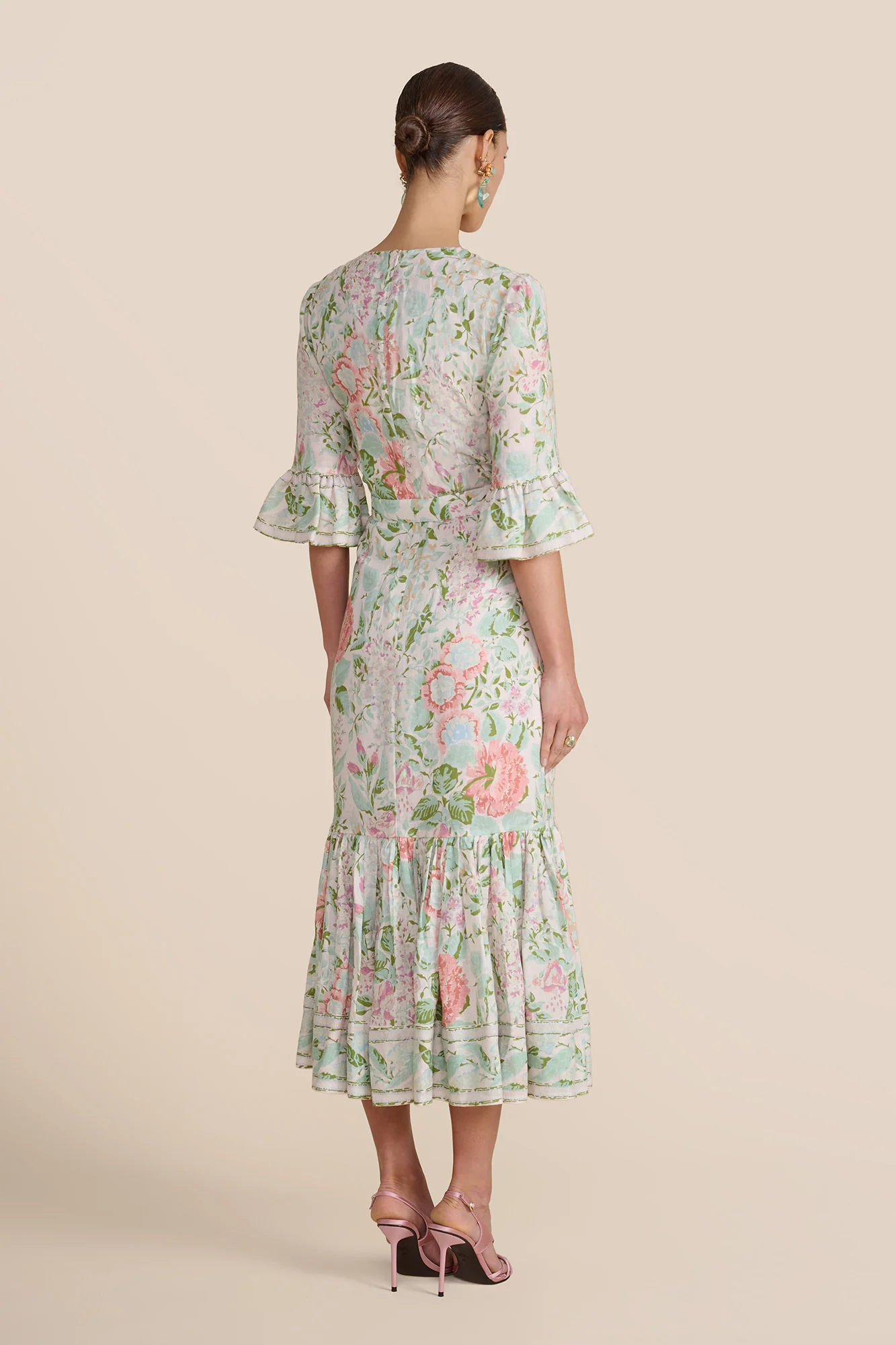 Aster Blush Romantic Floral Dress - Image 9