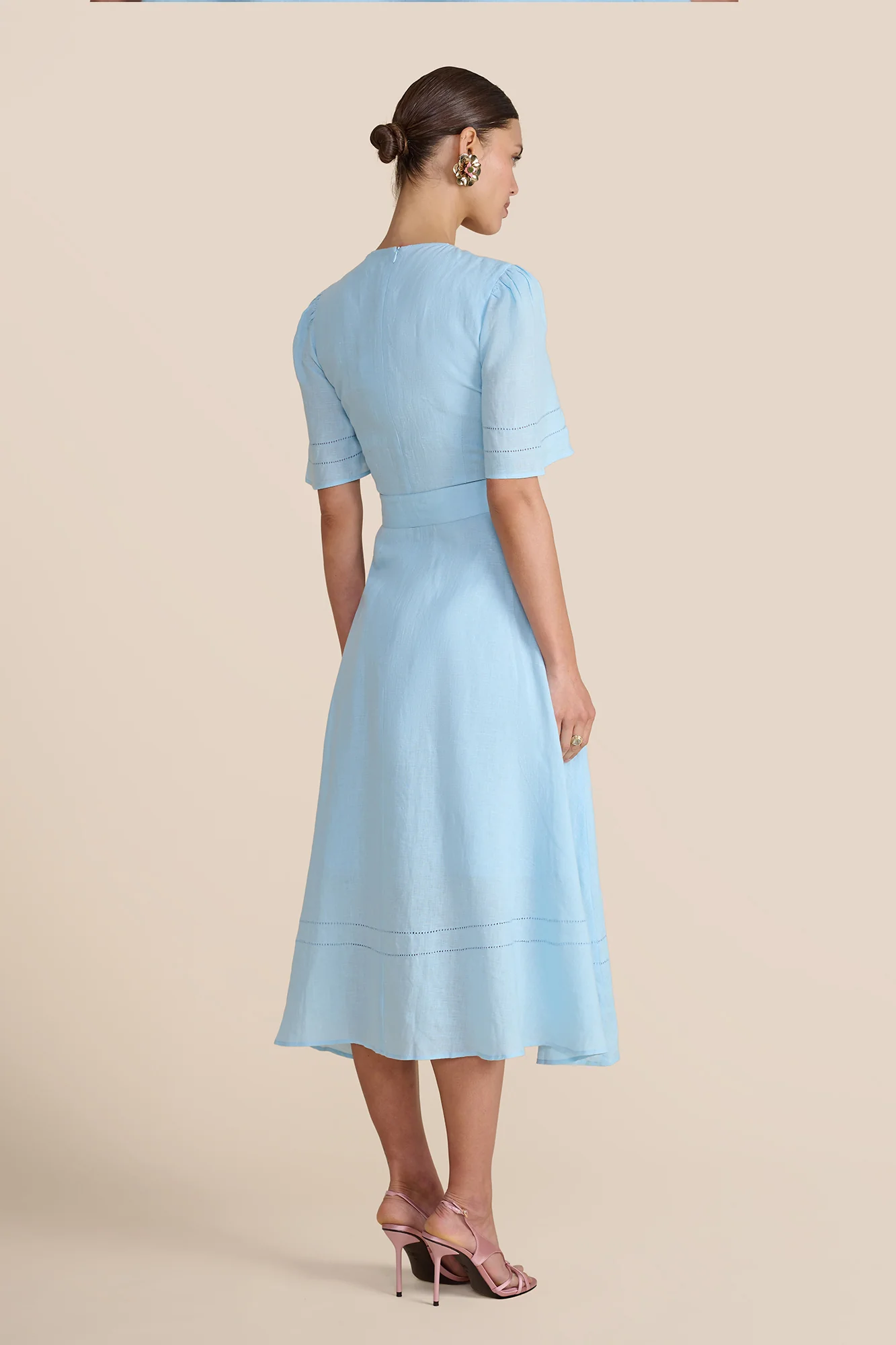 Aybra Linen Cornflower Dress - Image 5