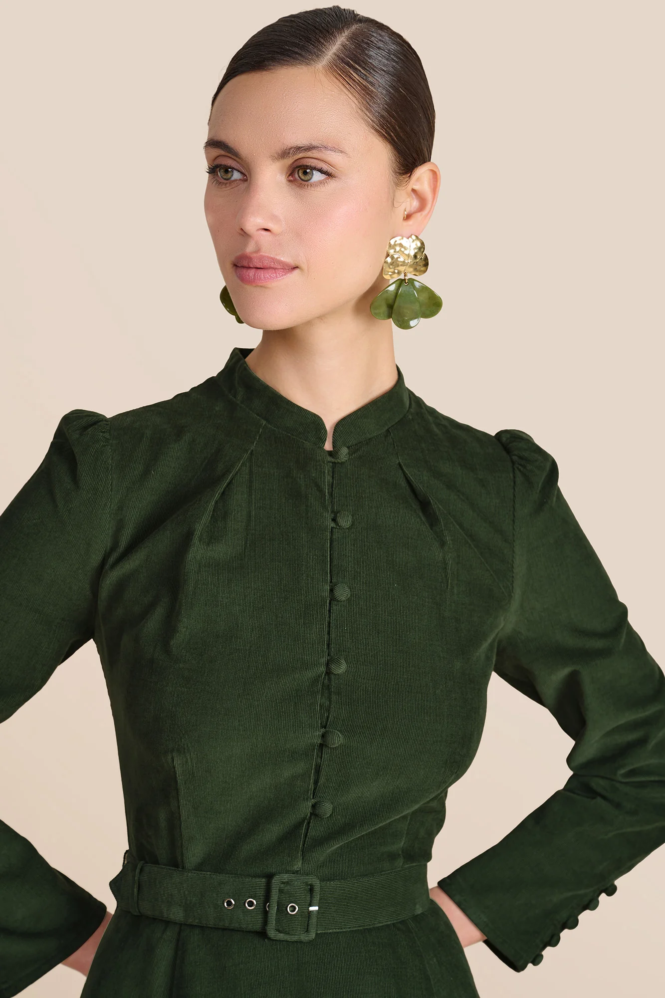 Aybra Olive Dress - Image 3