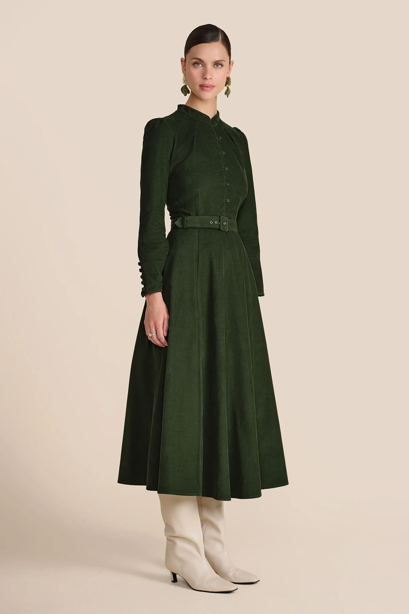 Aybra Olive Dress - Image 4