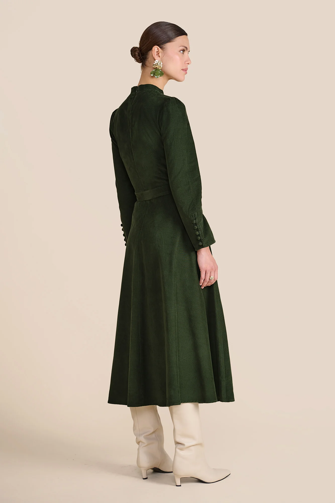 Aybra Olive Dress - Image 7