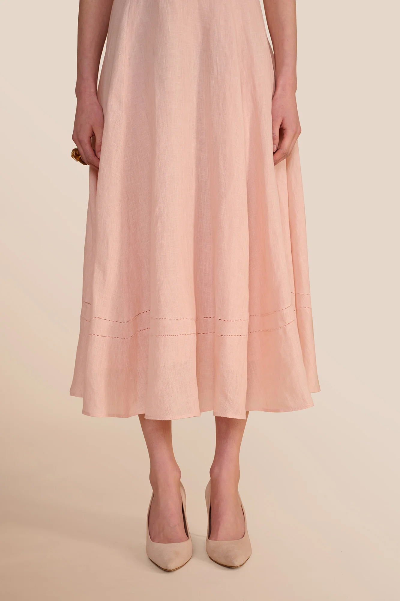 Aybra Linen Blush Dress - Image 6