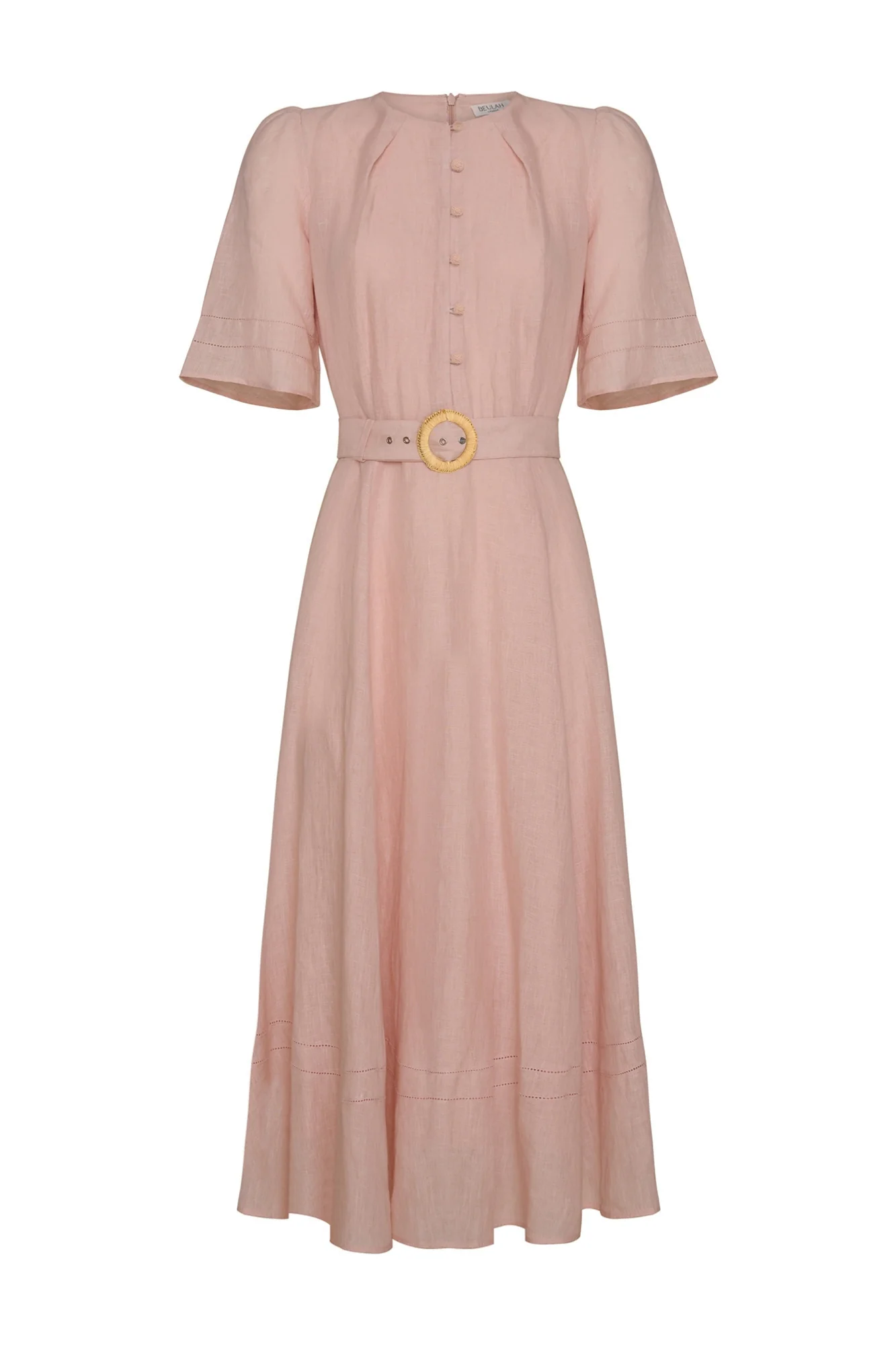 Aybra Linen Blush Dress - Image 8