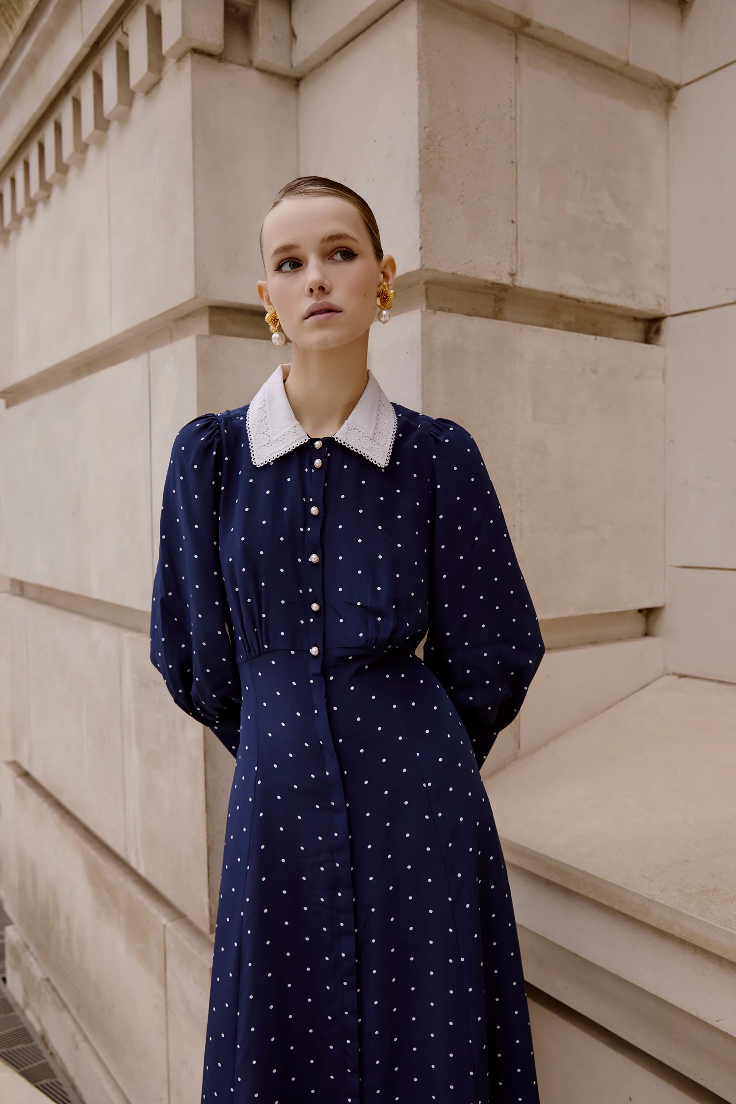 Calla Polka Dot Dress - Image 10