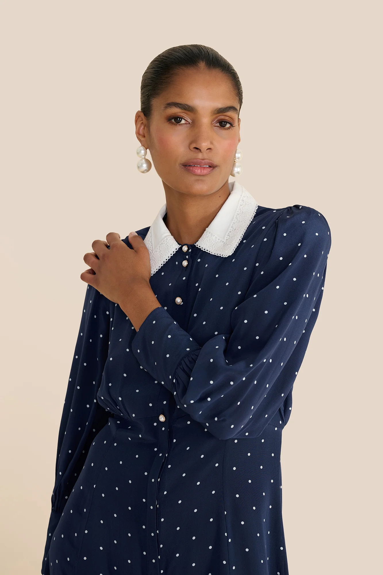 Calla Polka Dot Dress - Image 3
