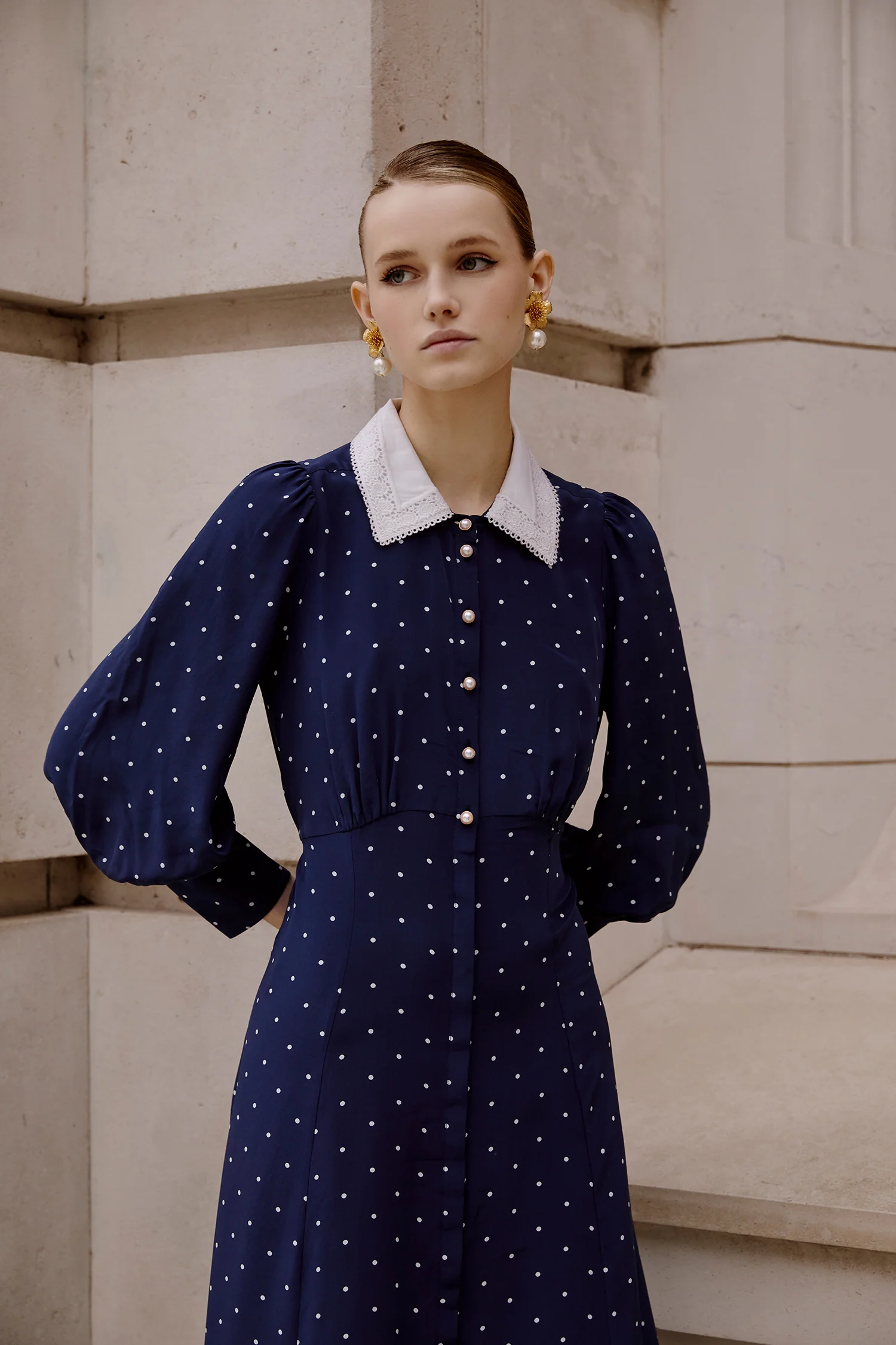 Calla Polka Dot Dress - Image 7