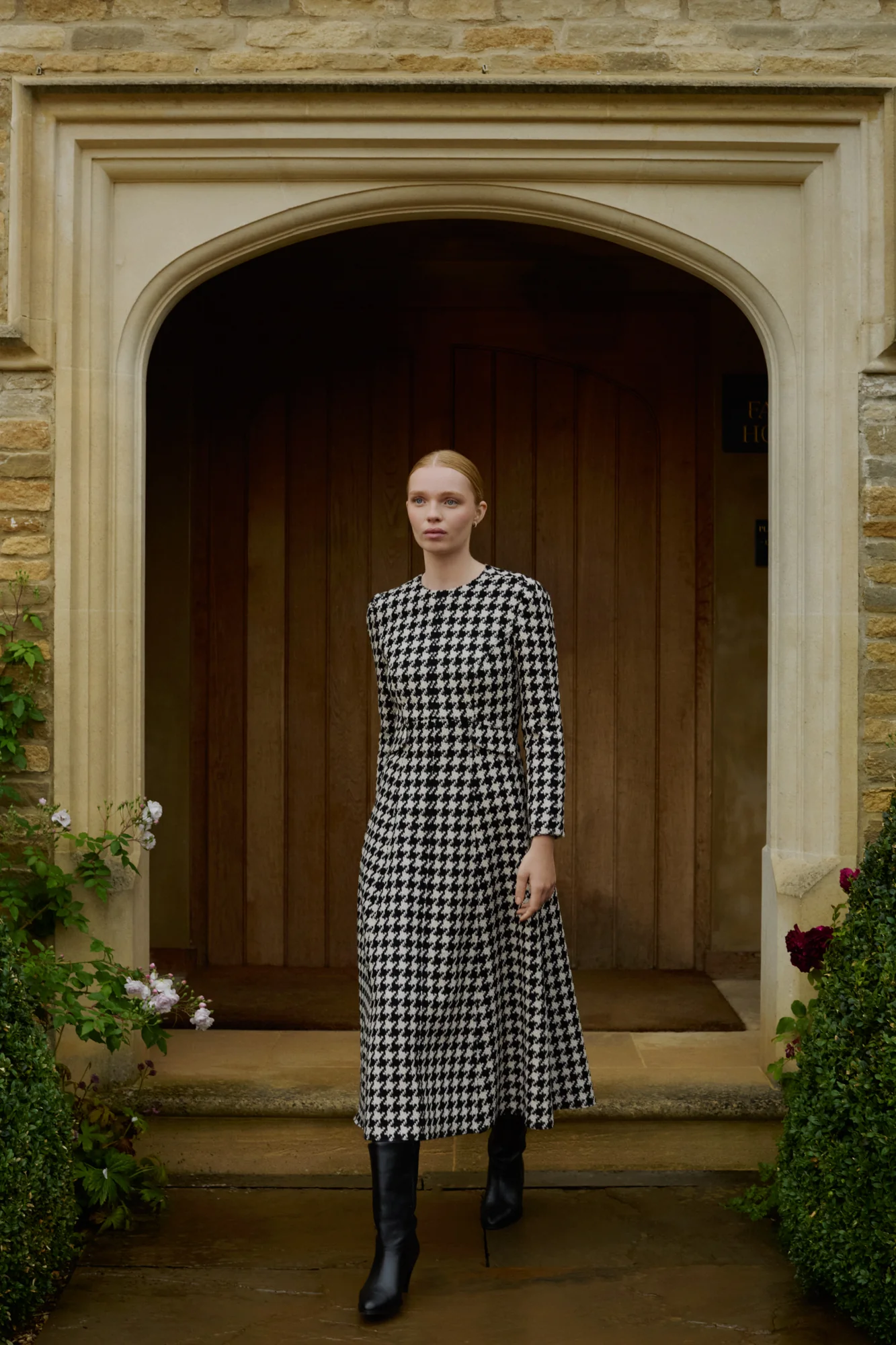 Constance Houndstooth Dress - Image 4