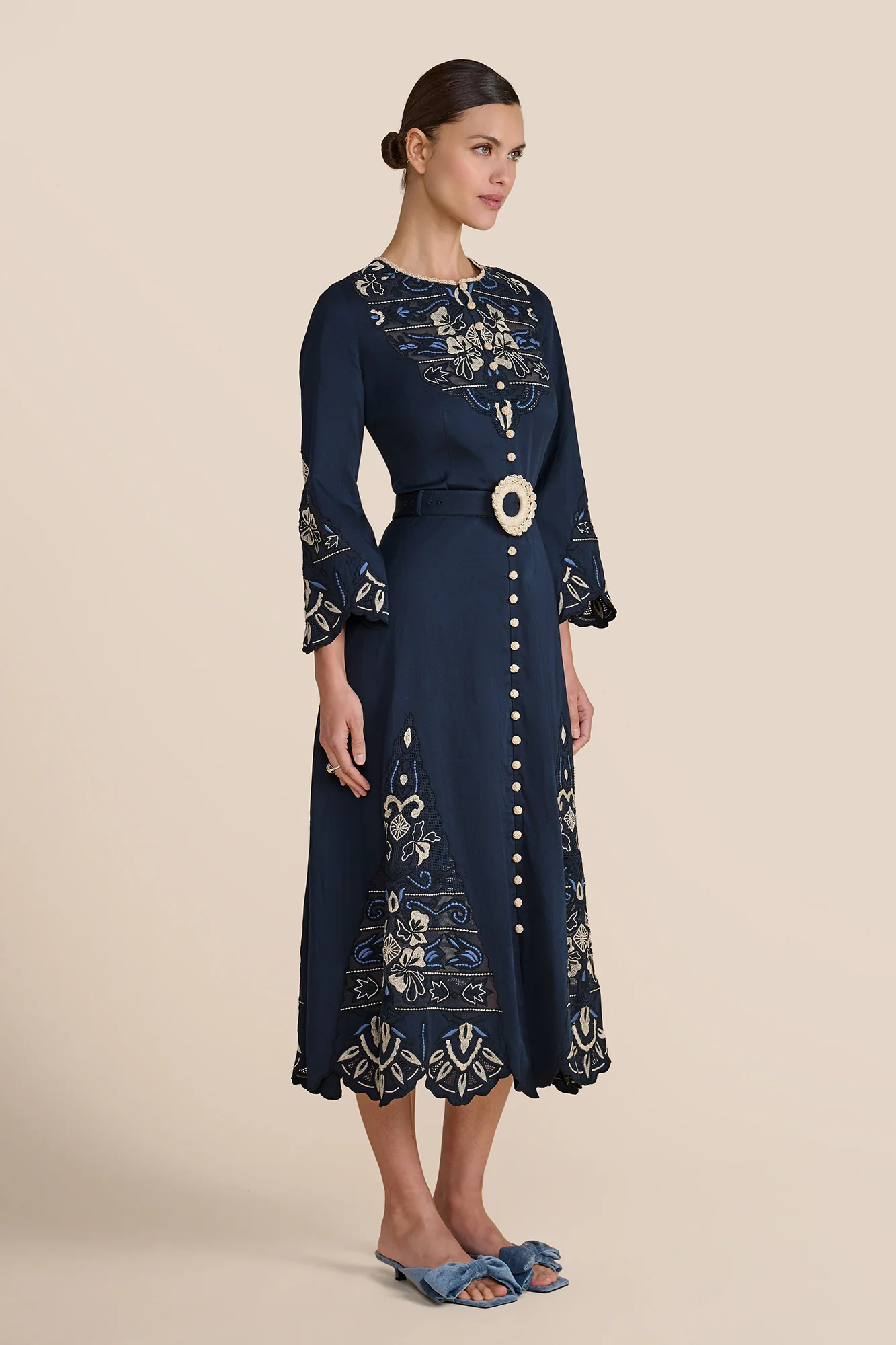 Dakota Navy Dress - Image 3