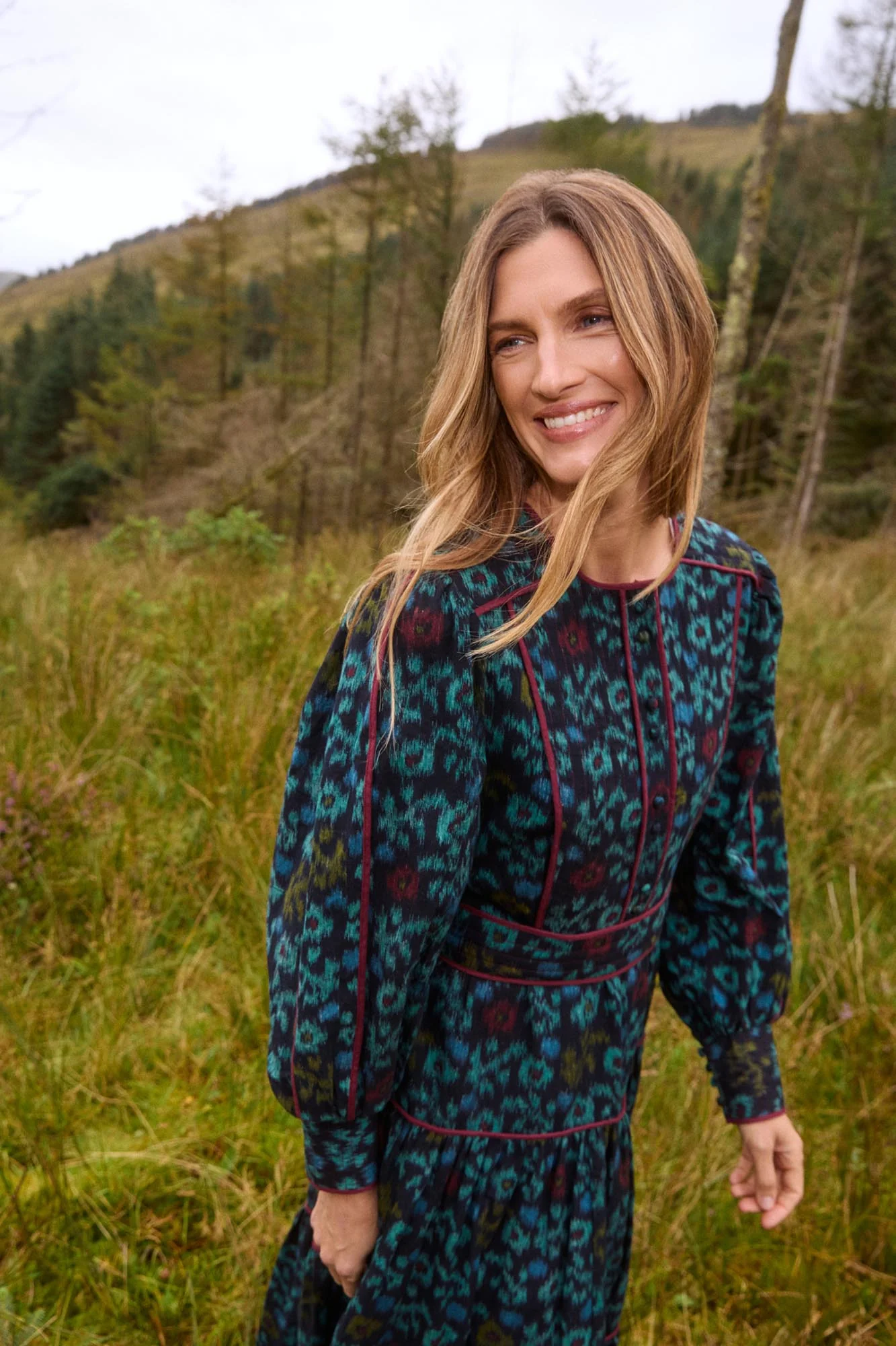 Evelyn Floral iKAT Dress - Image 3
