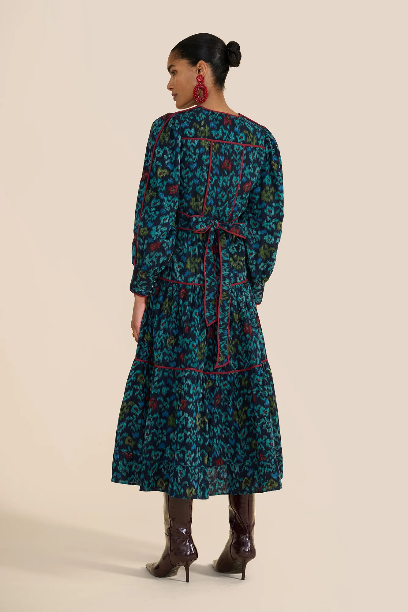 Evelyn Floral iKAT Dress - Image 7