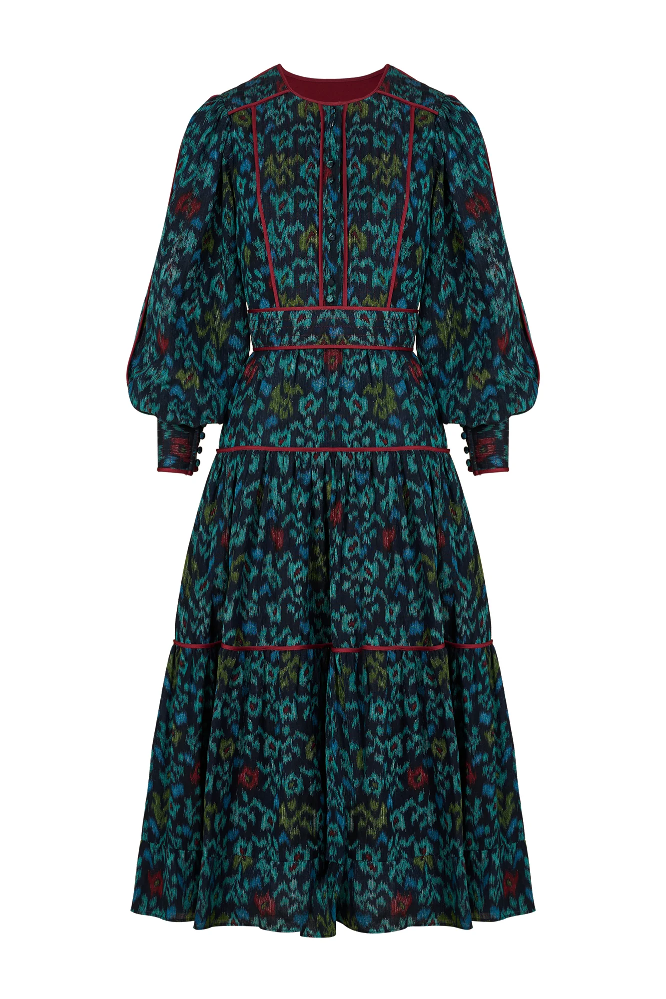 Evelyn Floral iKAT Dress - Image 9