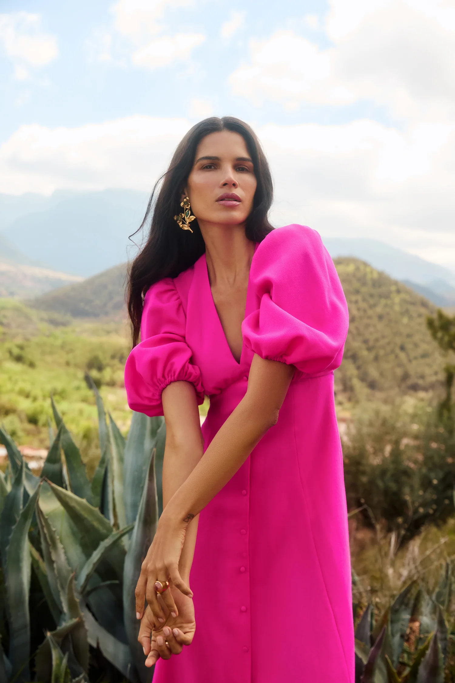 Francine Hot Pink Dress - Image 2