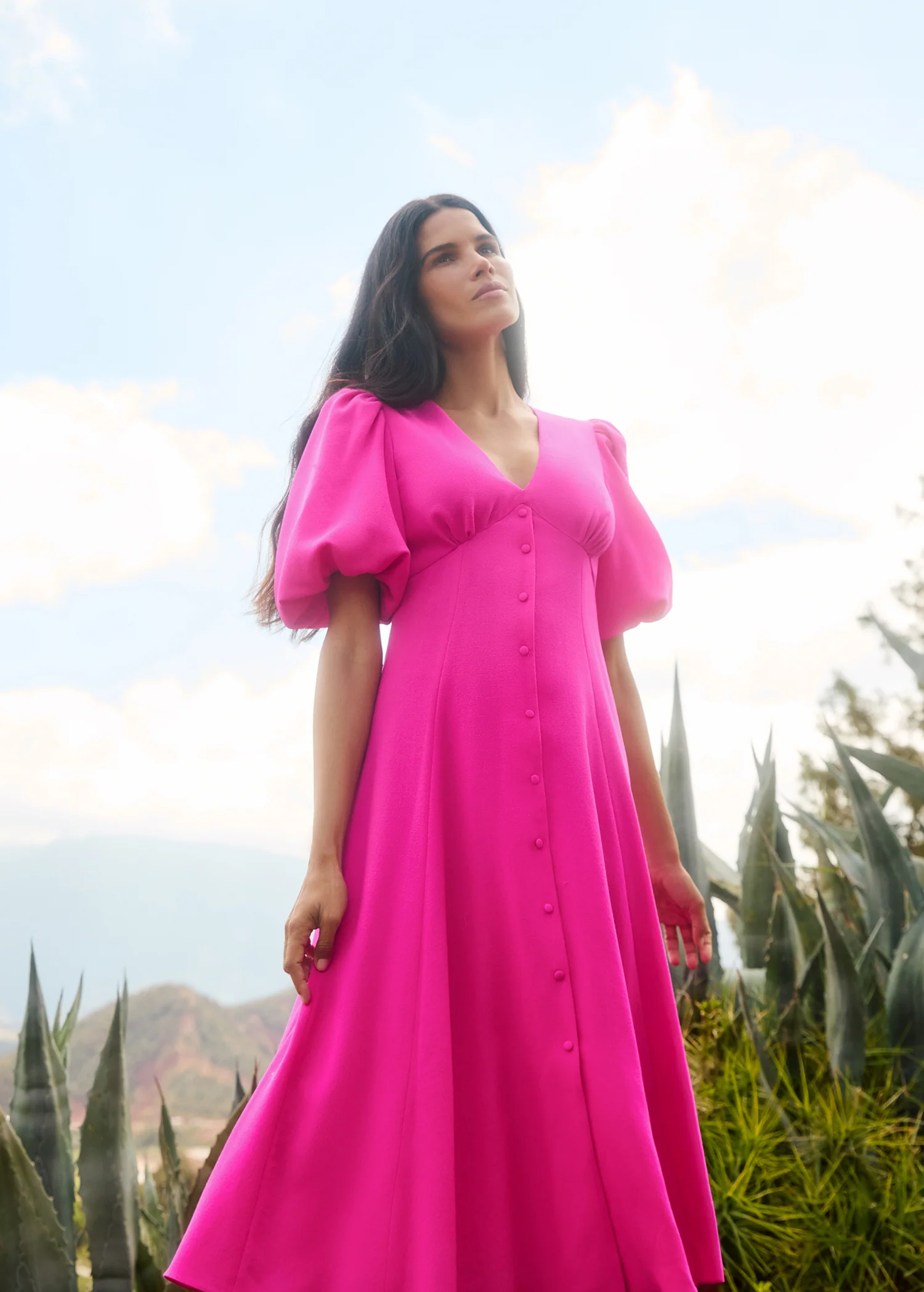 Francine Hot Pink Dress - Image 4