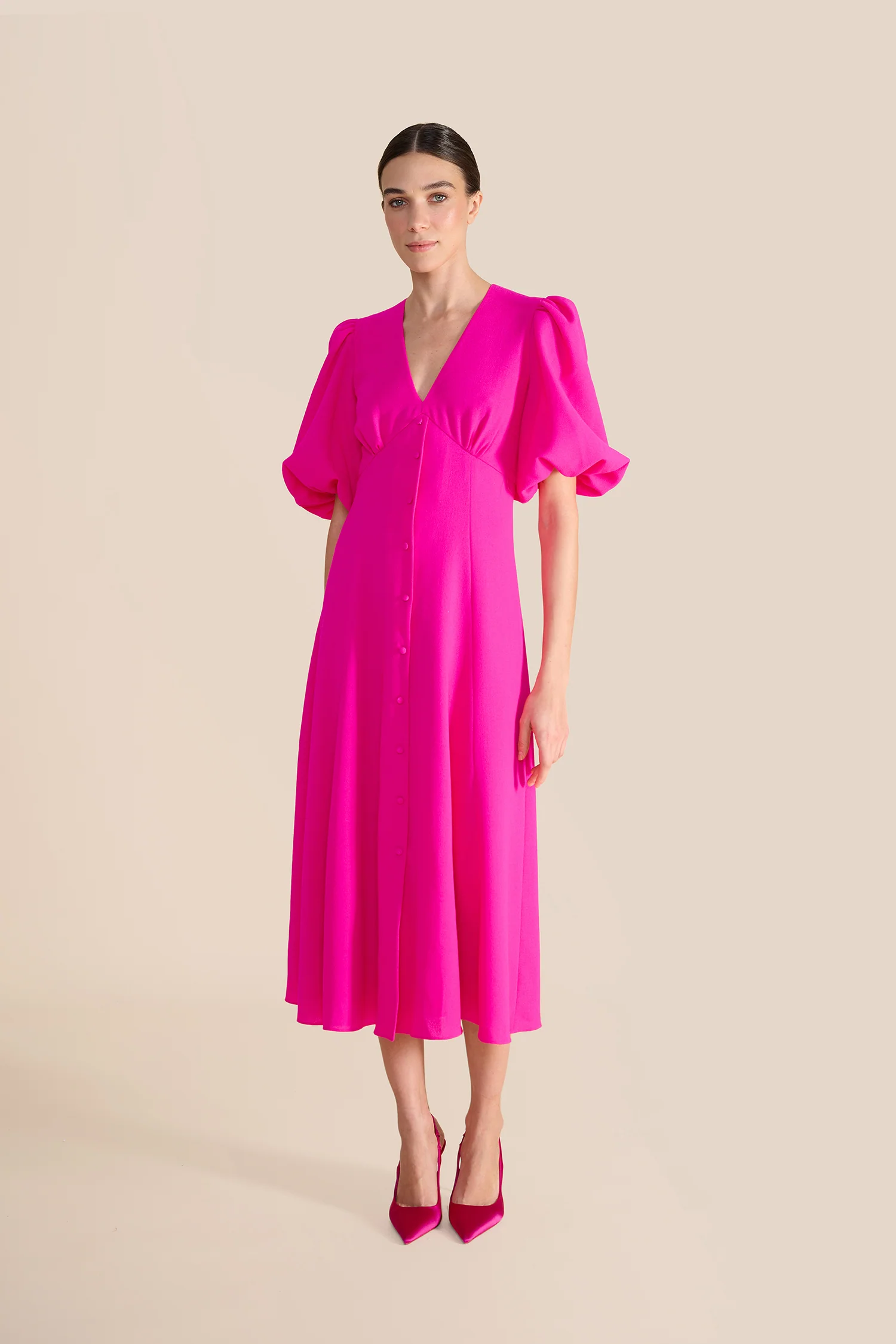 Francine Hot Pink Dress - Image 5