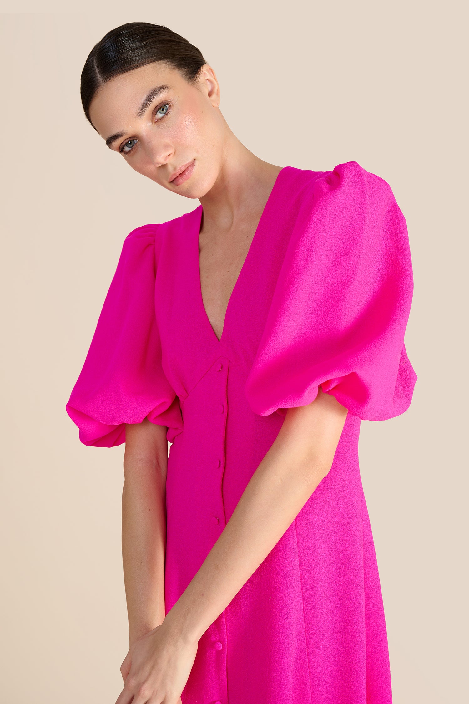 Francine Hot Pink Dress - Image 7