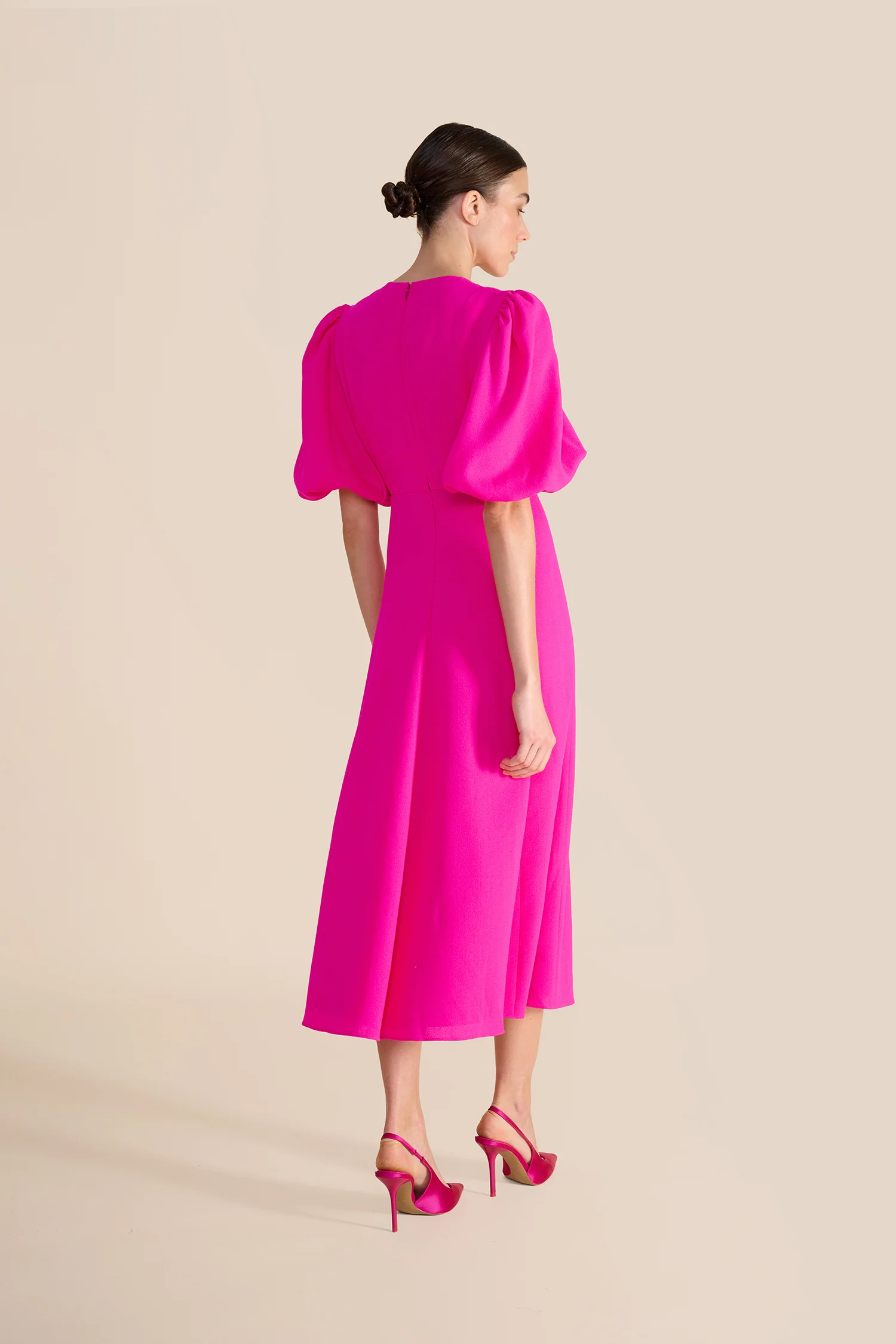 Francine Hot Pink Dress - Image 9
