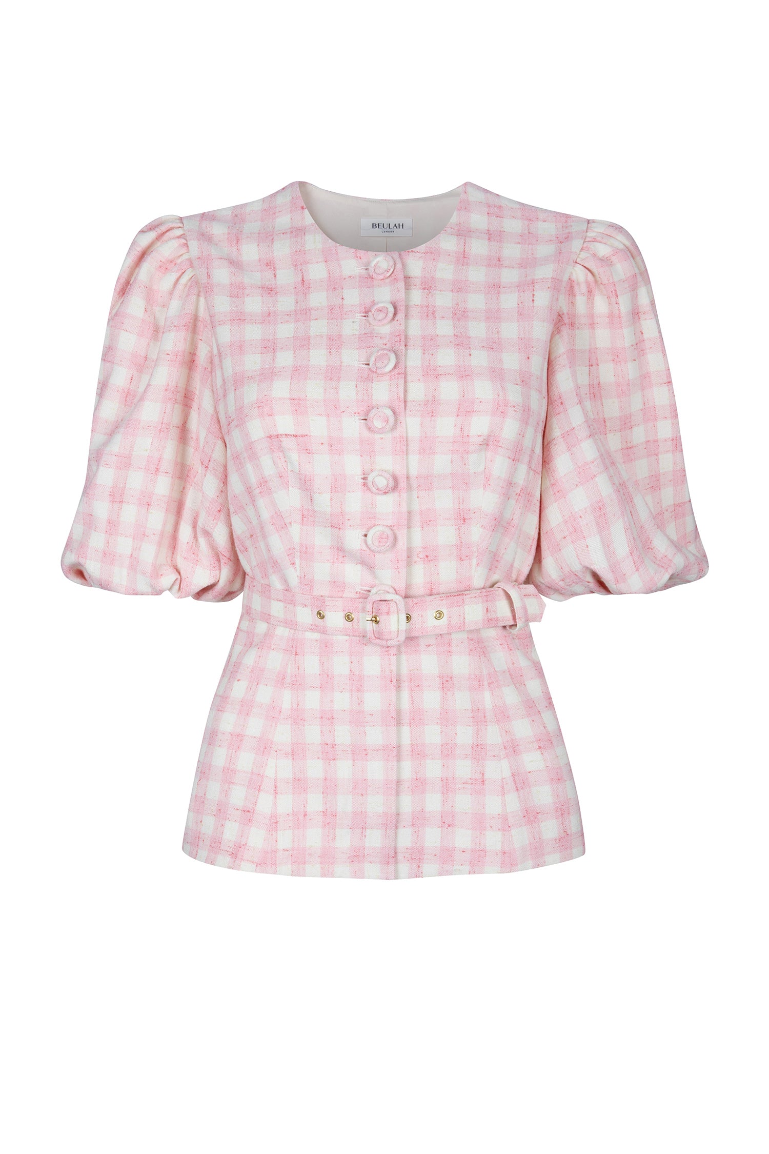 Gabriella Pink & White Tweed Blouse - Image 14