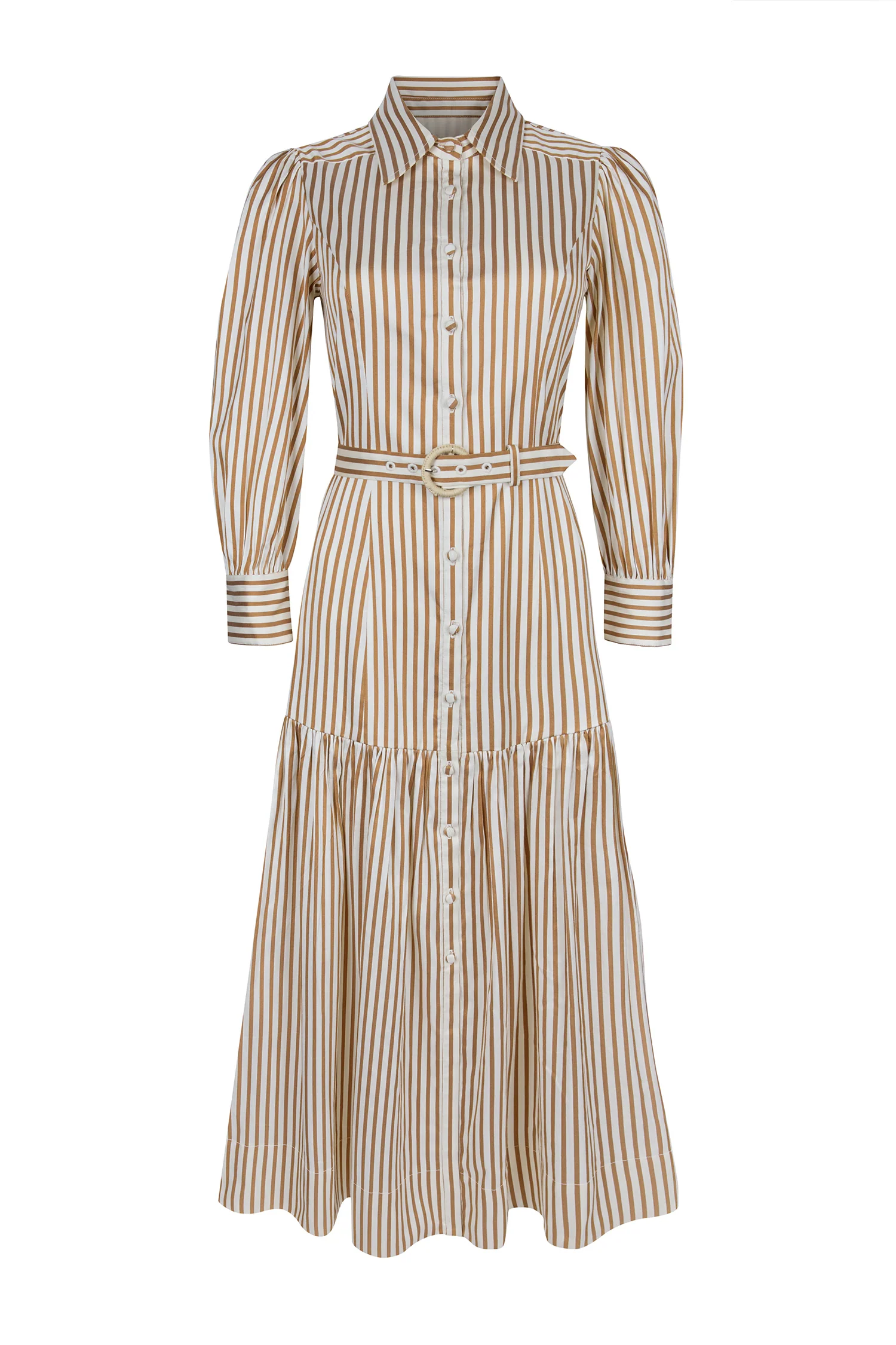 Helena Toffee Stripe Dress - Image 14