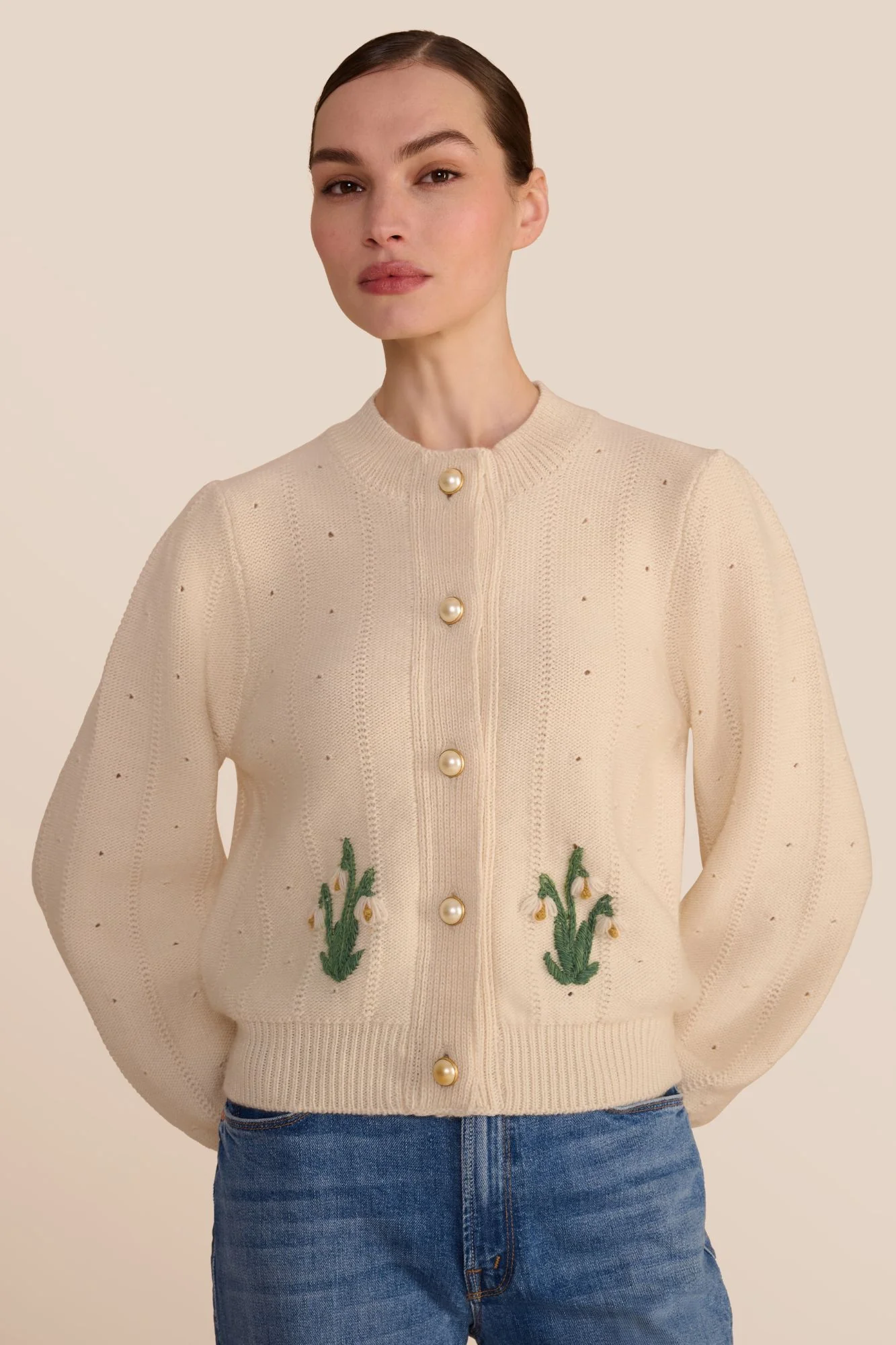 Lyra Ecru Cardigan - Image 3
