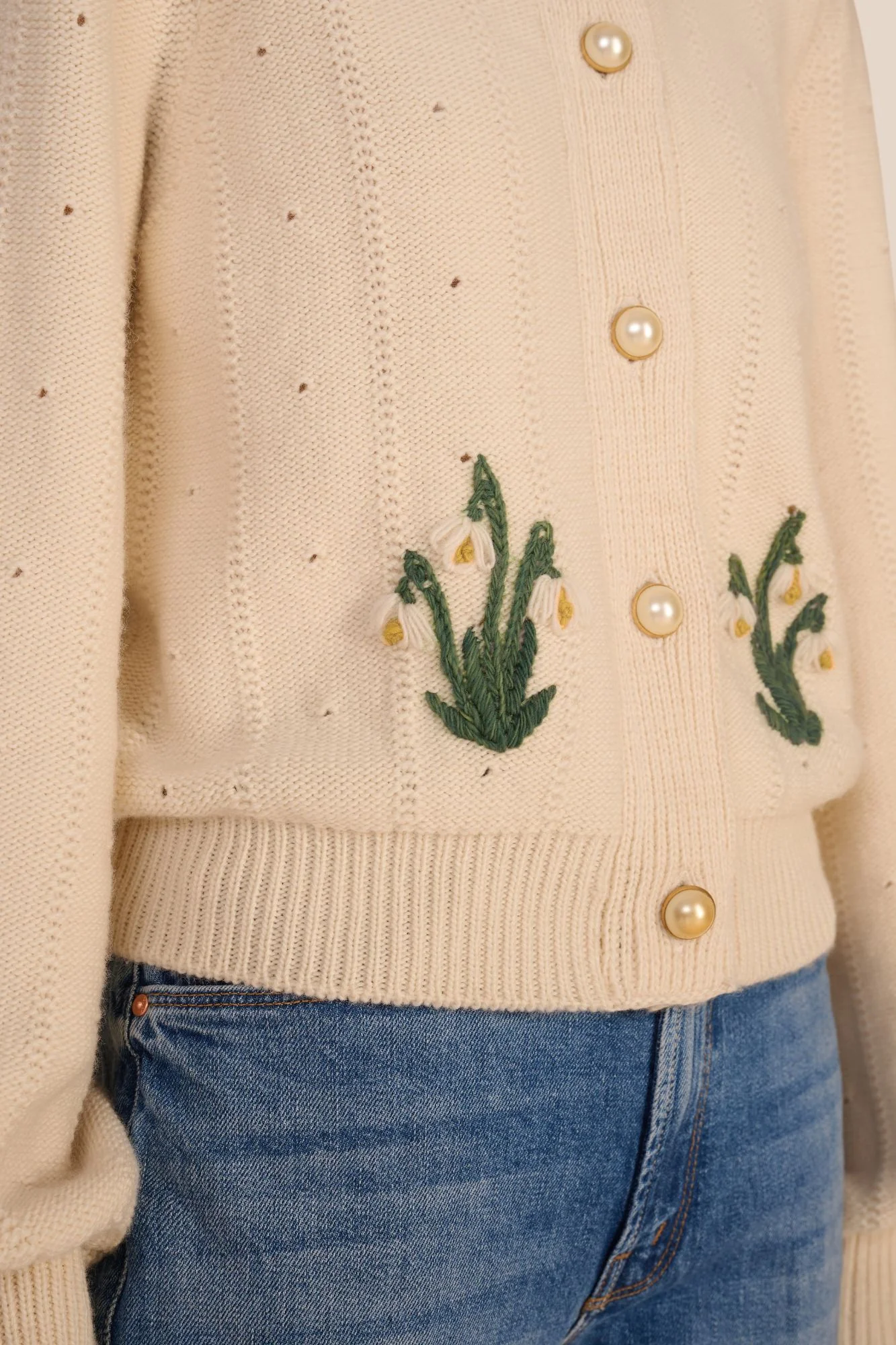 Lyra Ecru Cardigan - Image 4