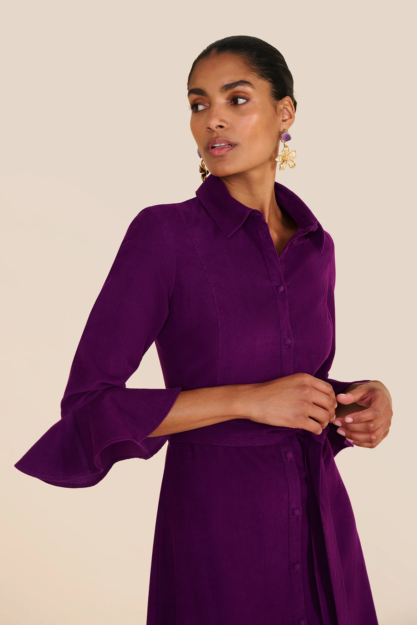 Nalini Purple Dress - Image 4