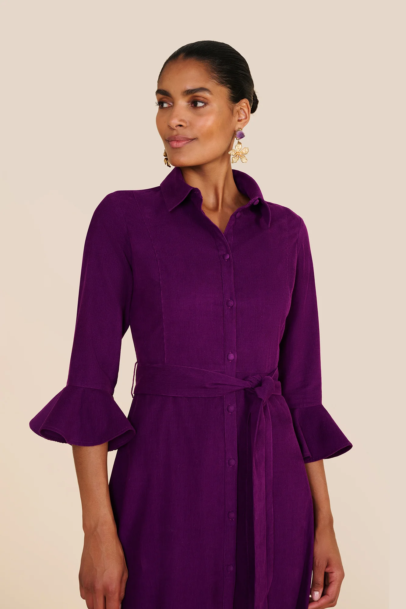 Nalini Purple Dress - Image 5