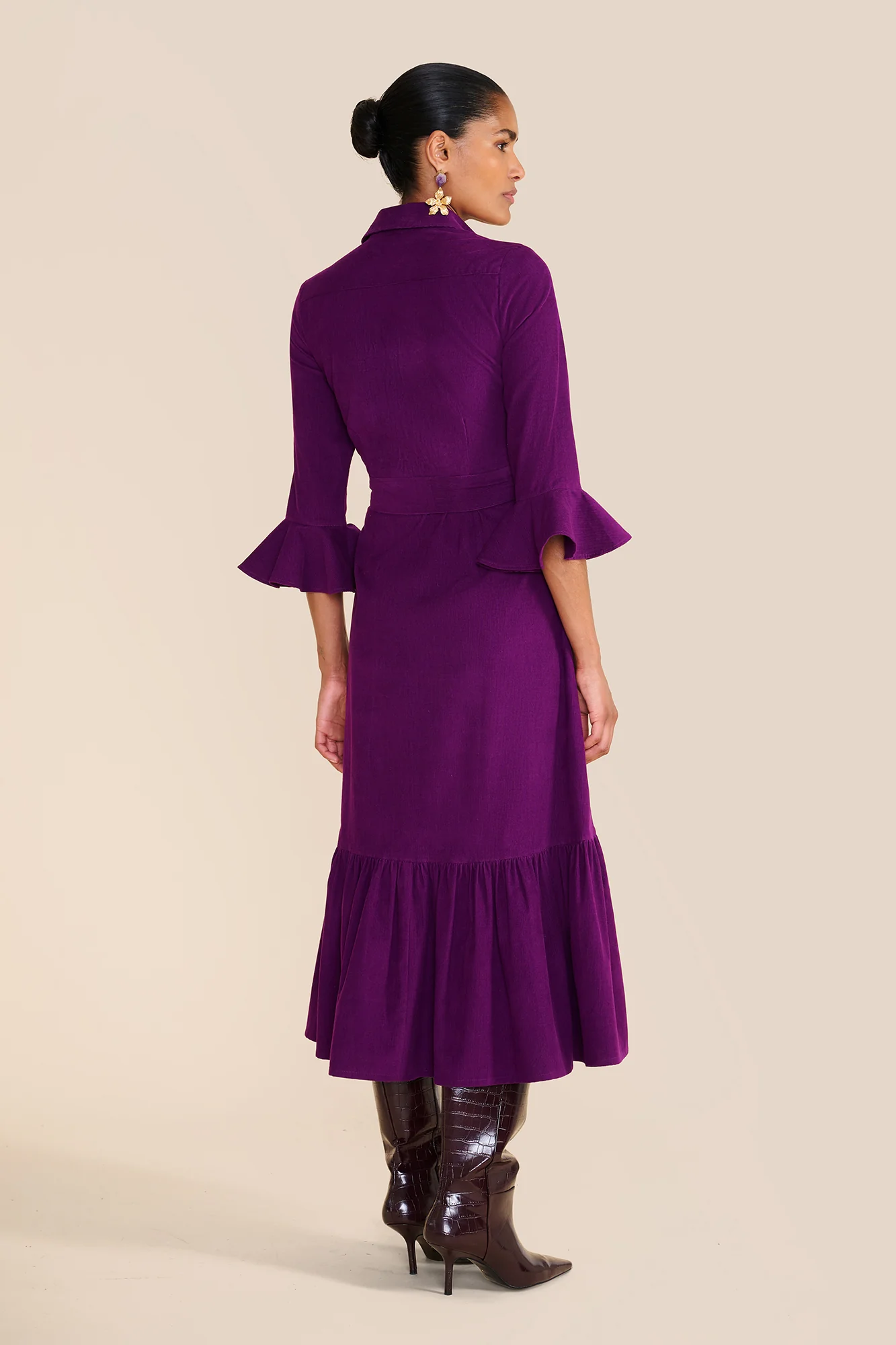 Nalini Purple Dress - Image 6