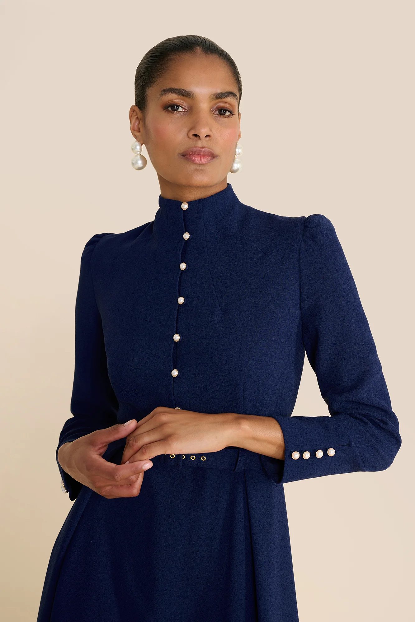 Nyra Navy Dress - Image 4