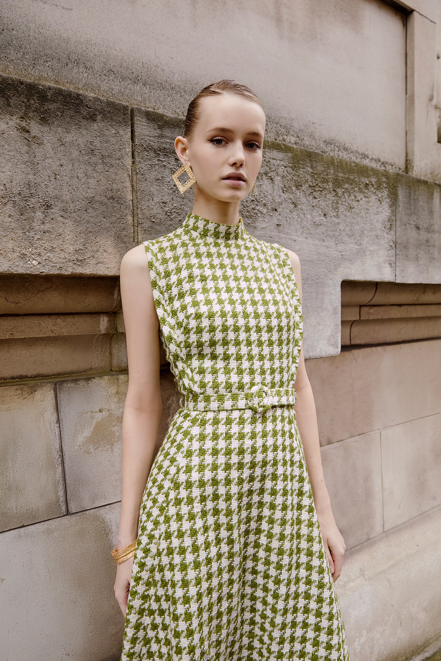 Orin Houndstooth Dress - Image 2